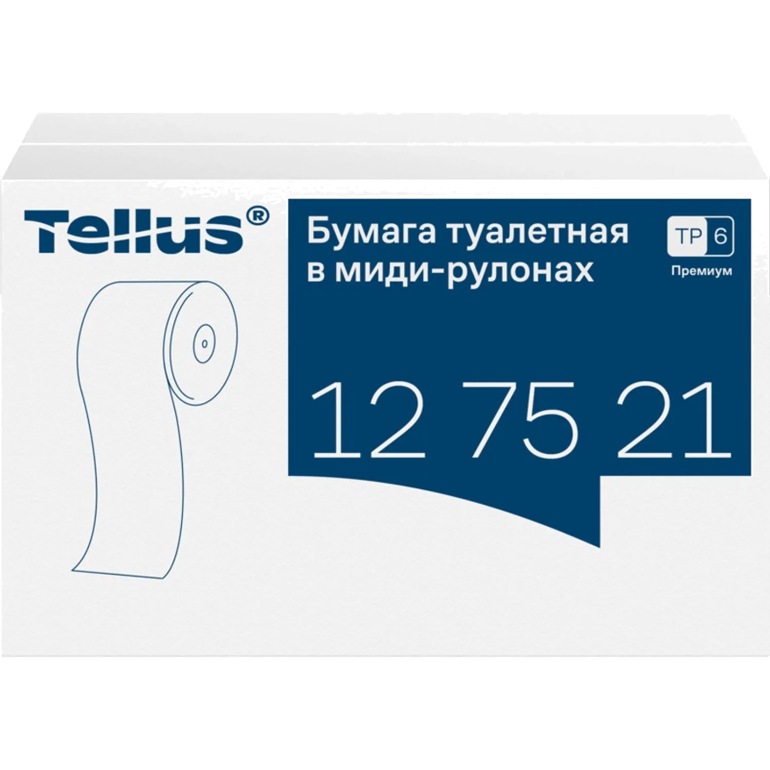 Бумага туалетная рулонная Tellus Premium T6 2-слойная белая 27 рулонов по 90 метров (127520) - Image 3