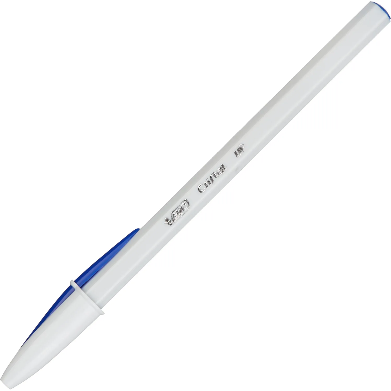 Ручка Bic Cristal Up белая блестящая корпус-колпачок белый - Image 3
