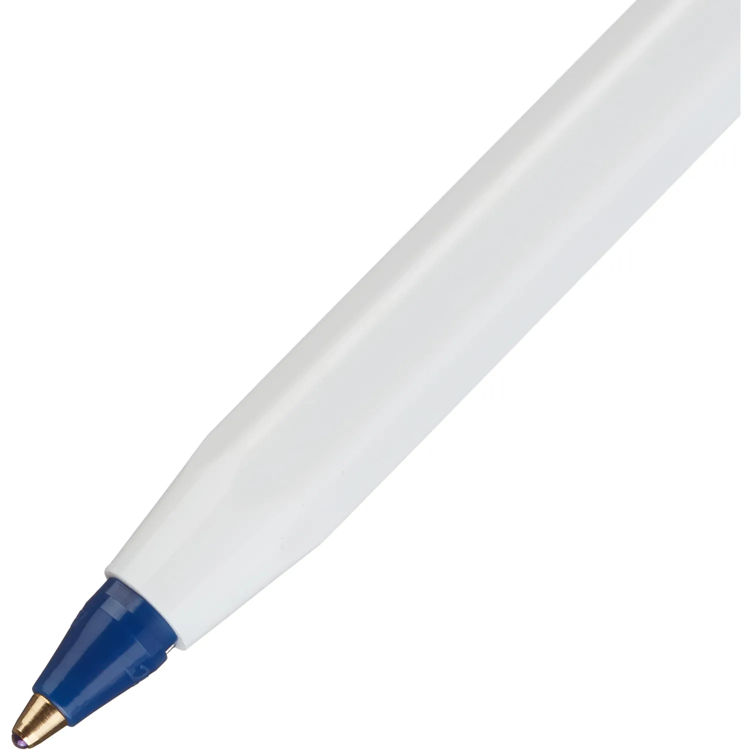 Ручка Bic Cristal Up белая блестящая корпус-колпачок белый - Image 5