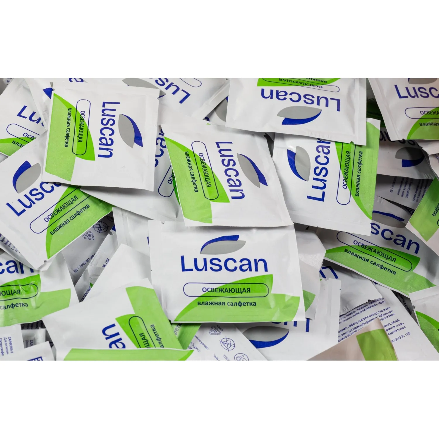 Салфетки влажные Luscan освежающие саше (1000 штук в упаковке) - Image 7