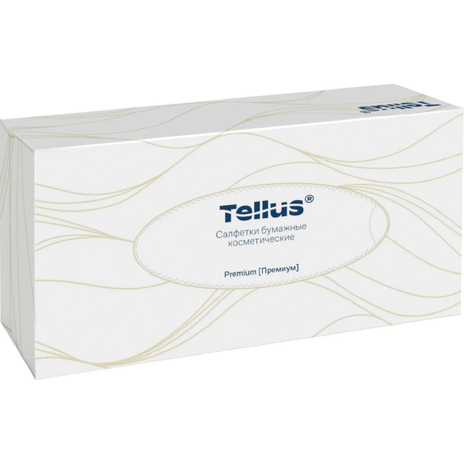 Салфетки косметические Tellus Премиум 2-слойные (100 штук в упаковке, 120380) - Image 2