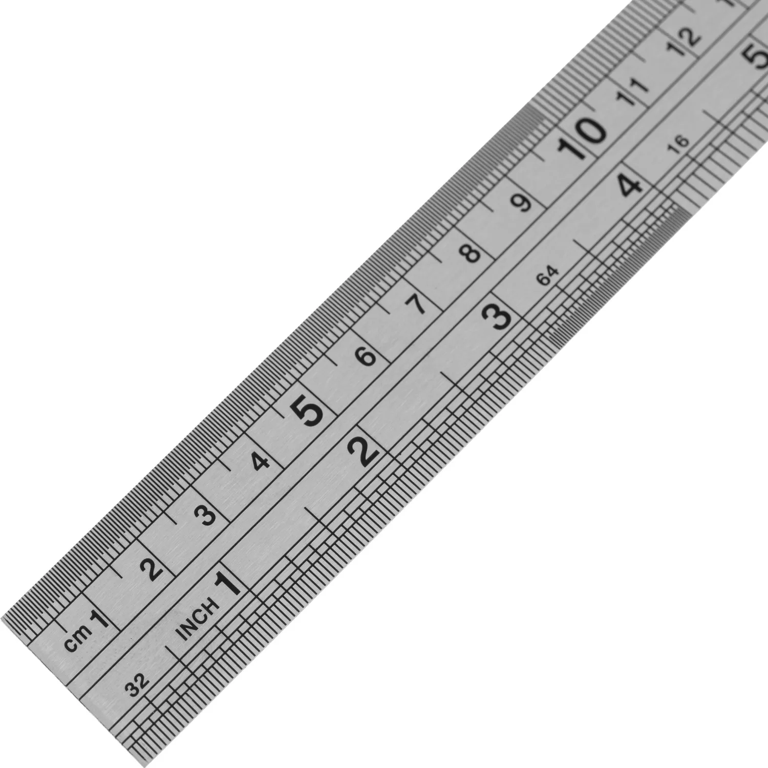 Линейка Attache 30 см металлическая серебристая две шкалы - Image 4