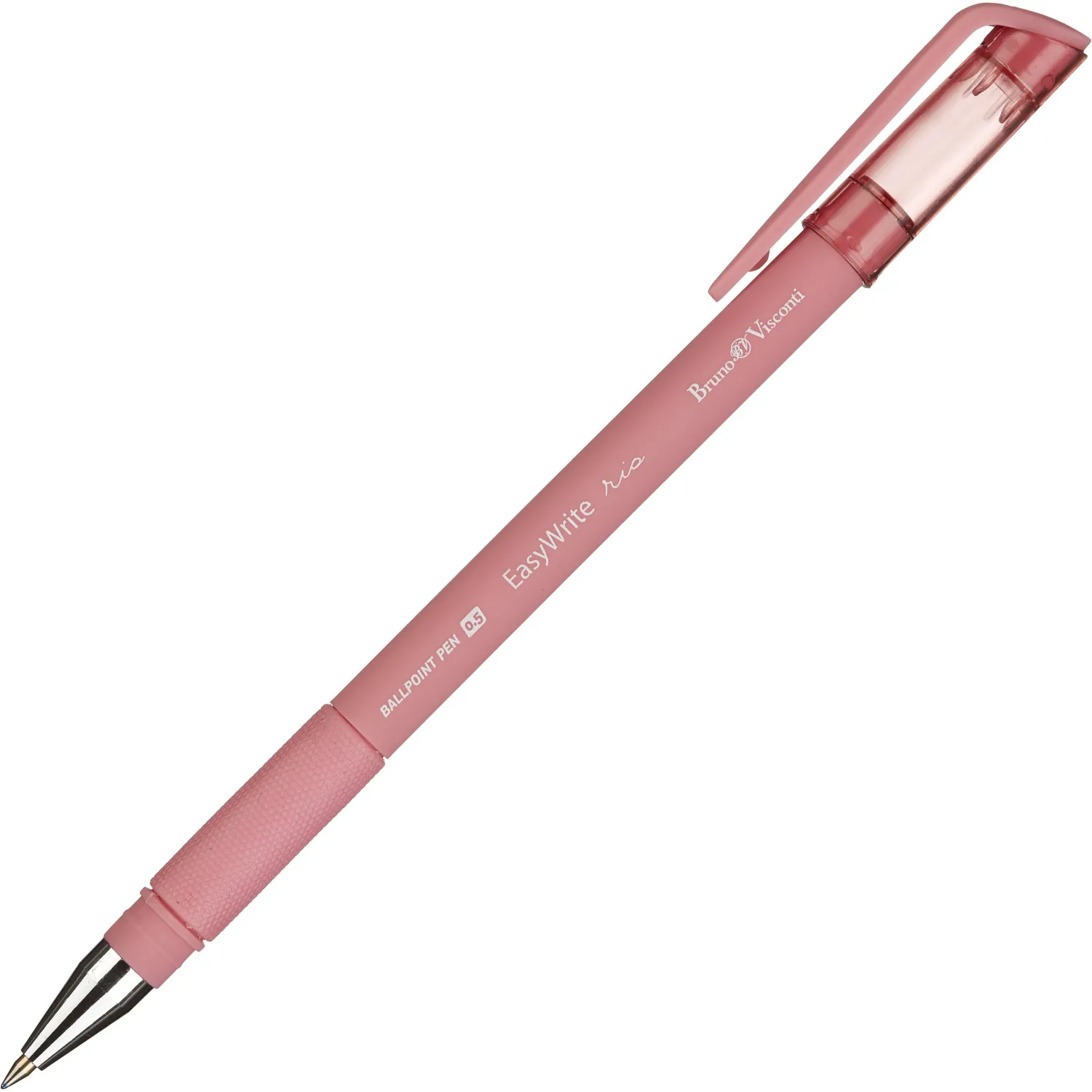 Ручка шариковая EasyWrite Rio синяя, прорезиненная зона, стержень сменный, пигментные чернила, наконечник 0,5 мм - Image 9