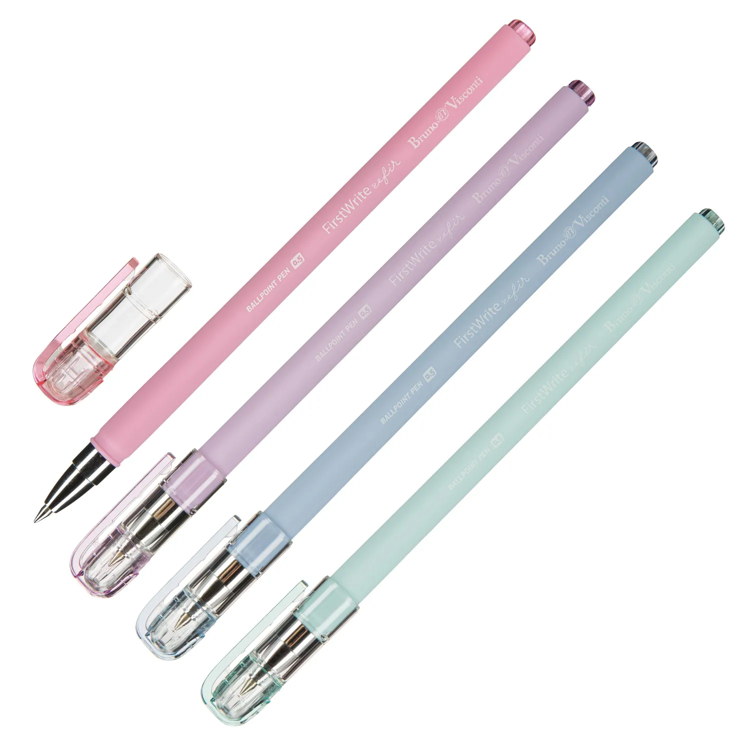 шариковая ручка FirstWrite Zefir покрытие Silk Touch, заменяемый стержень - Image 2