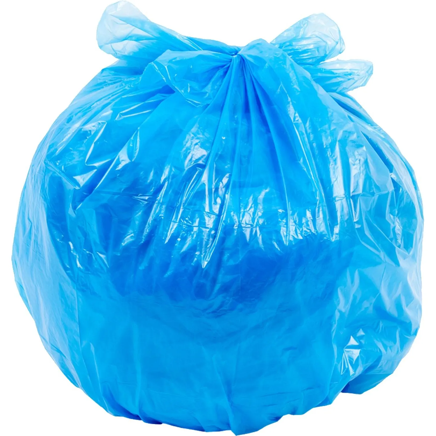 Мешки для мусора 60 л с завязками синие (ПНД 14 мкм, 20 штук) - Image 4