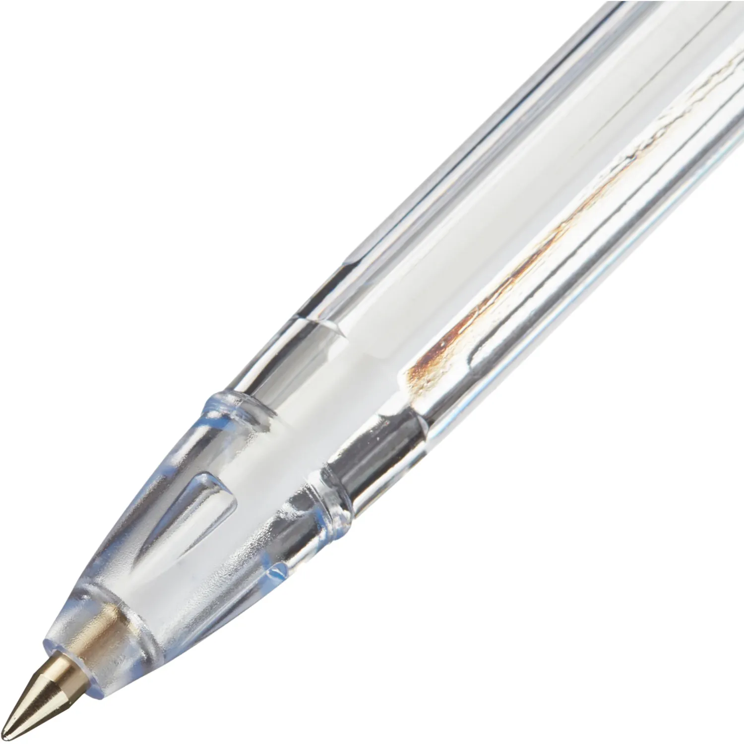 Ручка шариковая со сменным стержнем Прозрачная 0.5 мм, чернила Low Viscosity Ink - Image 3