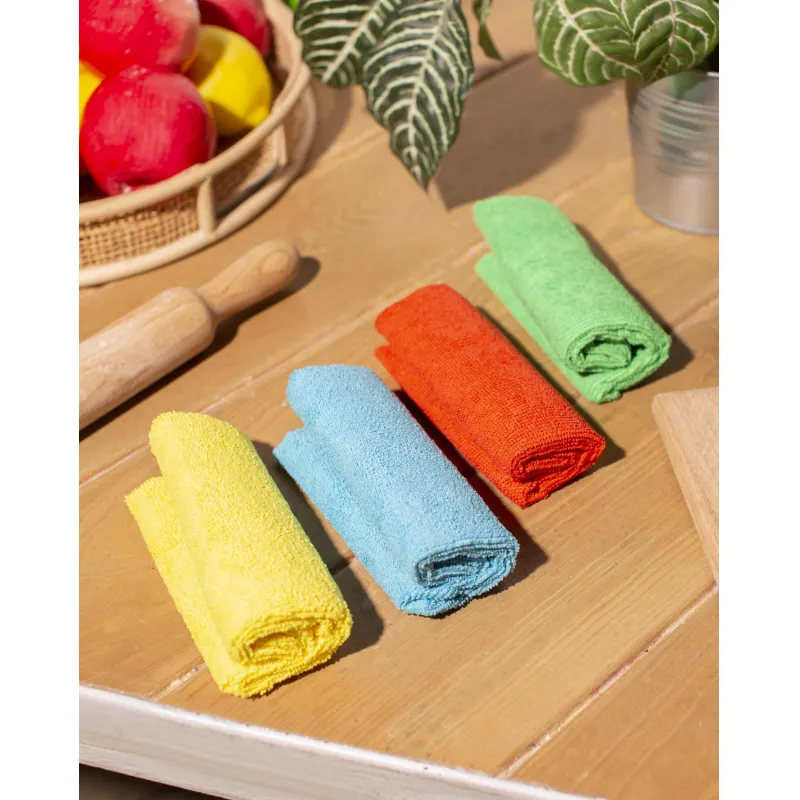 Салфетки хозяйственные микрофибра 40x40 см 220 г/кв.м (4 штуки в упаковке) - Image 9