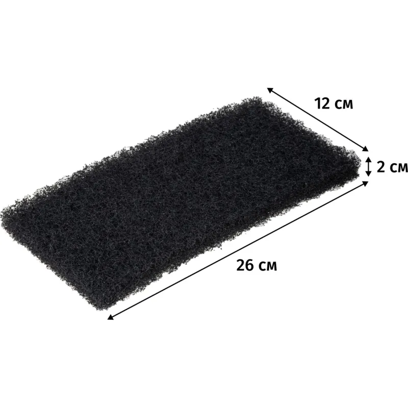 ПАД ручной Vileda Professional Супер-пад абразивный жёсткий 26x12 см чёрный (5 штук в упаковке) - Image 3