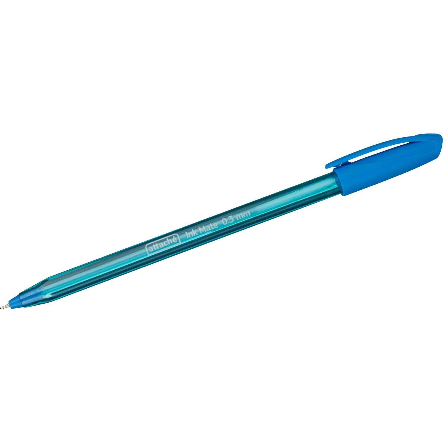 Шариковая ручка Attache Ink Mate 0.3 мм, синий цвет, масляные чернила, эргономика - Image 5