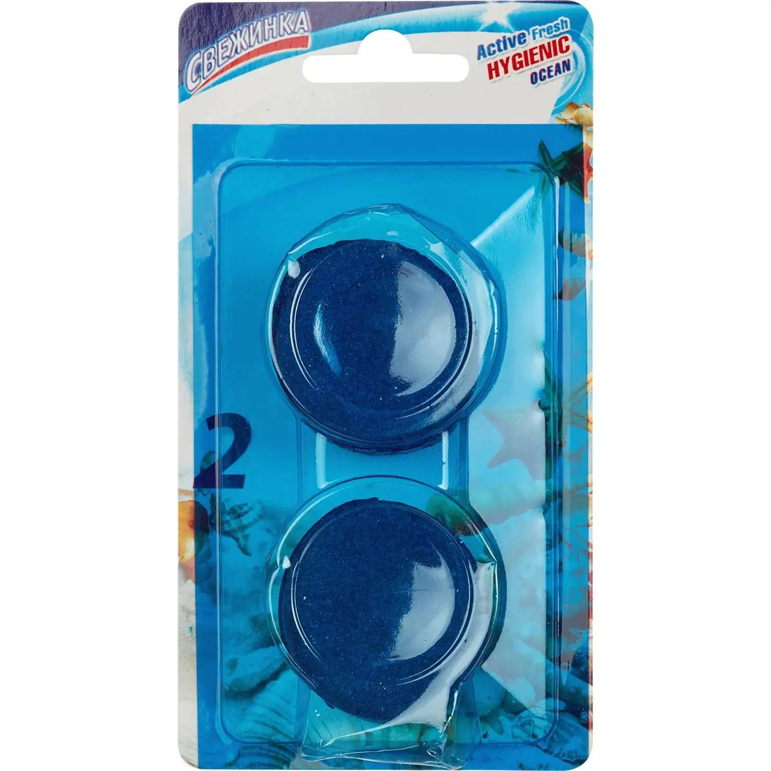 Таблетка для сливного бачка Свежинка Море 40 г 2 штуки в упаковке