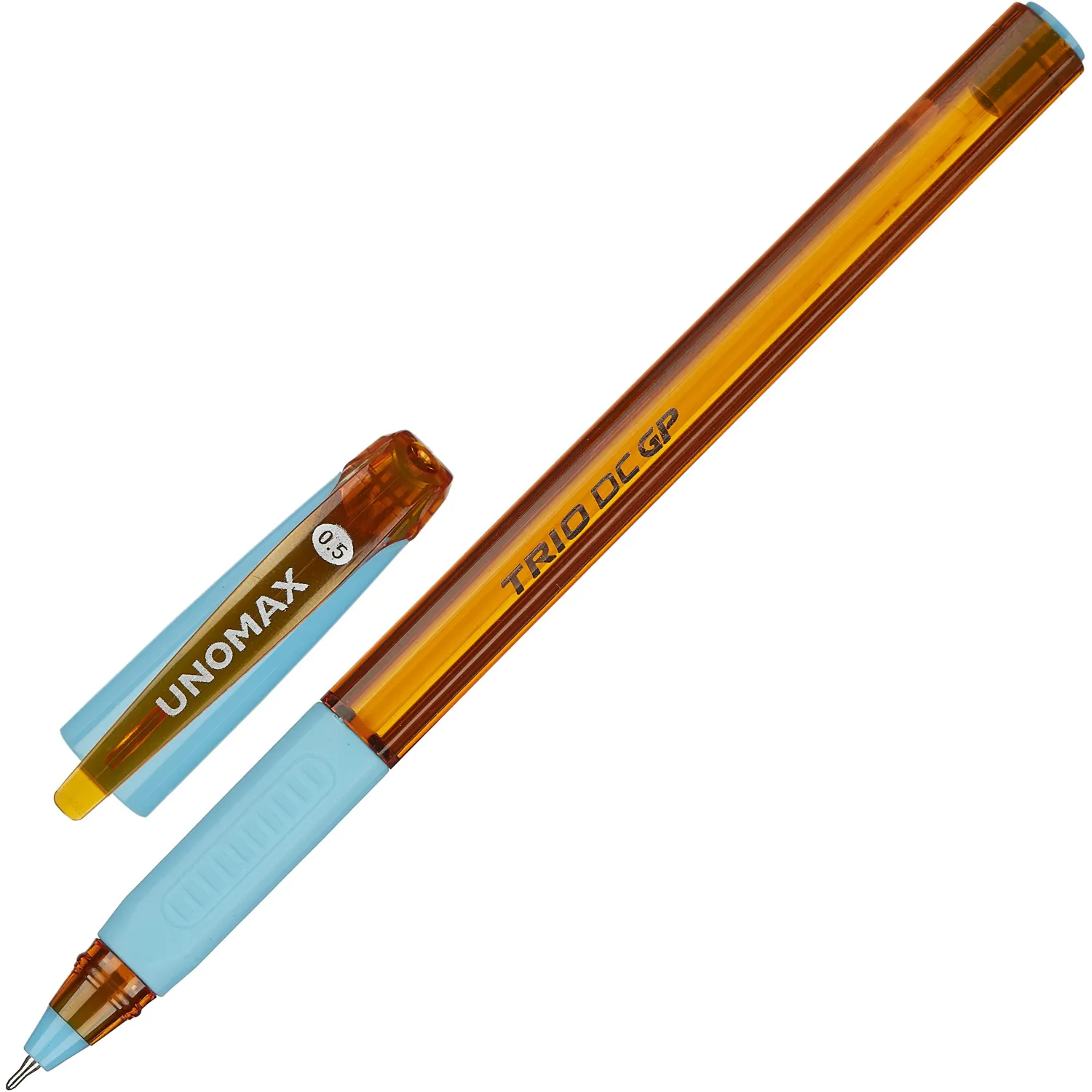 Шариковая ручка Unomax Trio DC GP масляная Visco Fluid Ink синий 0.35 мм премиум