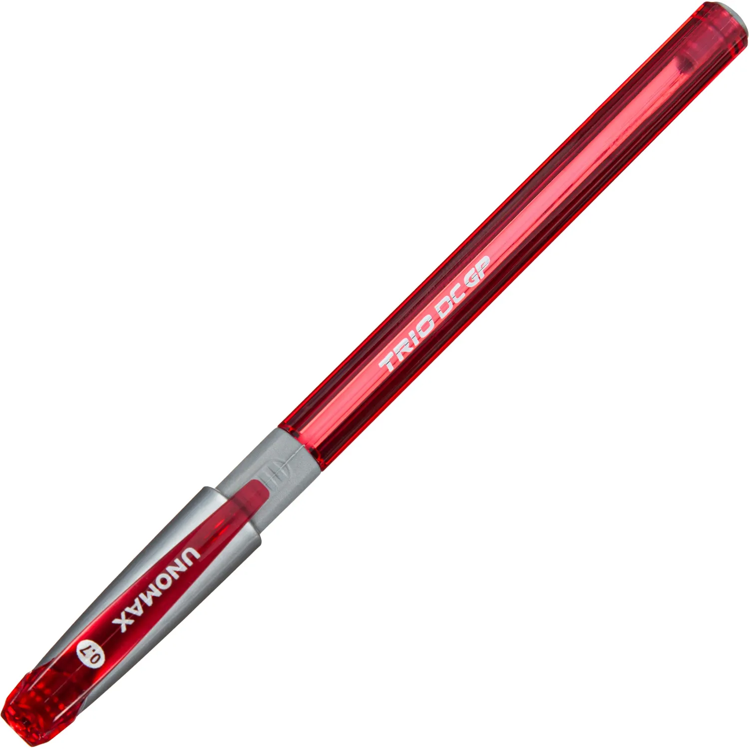 Ручка шариковая Unomax Trio DC GP красная 0,7/0,5 мм Visco Fluid Ink Santoprin - Image 2