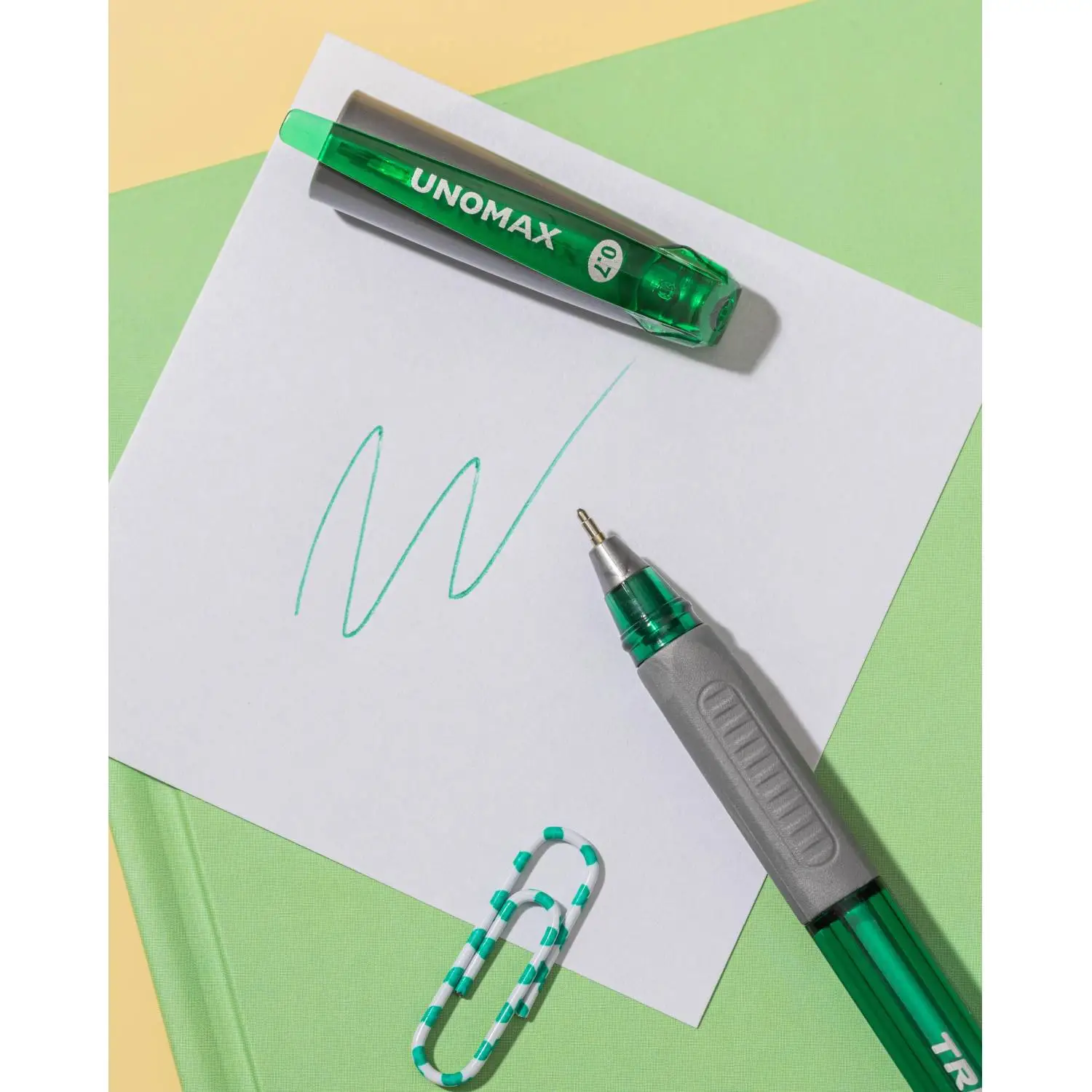 Ручка Unomax Trio DC GP зеленая 0.7/0.5 мм Visco Fluid Ink Santoprin - Image 9
