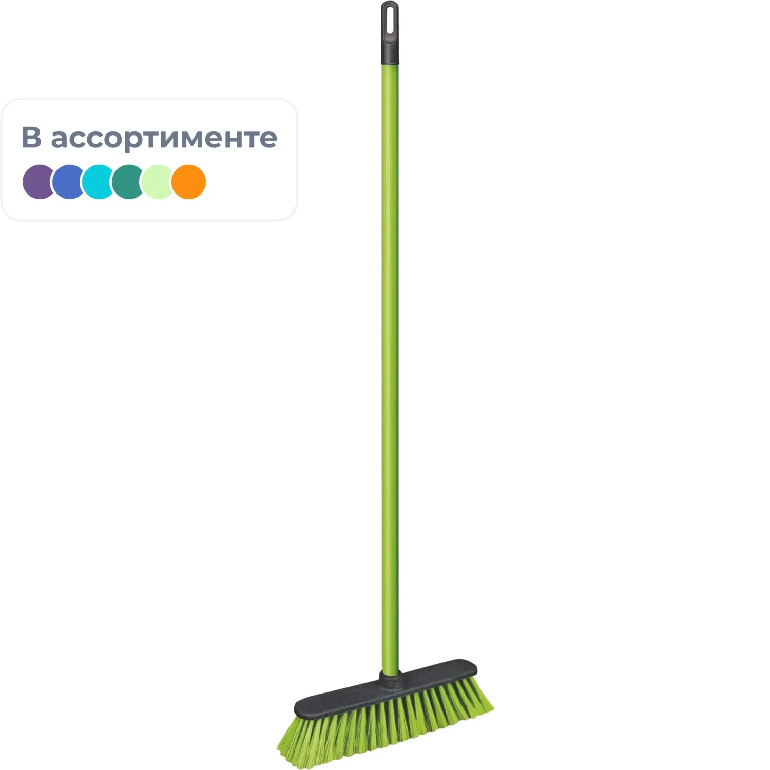 Щётка для пола 31 см щетина средней жёсткости с рукояткой 110 см (051030)