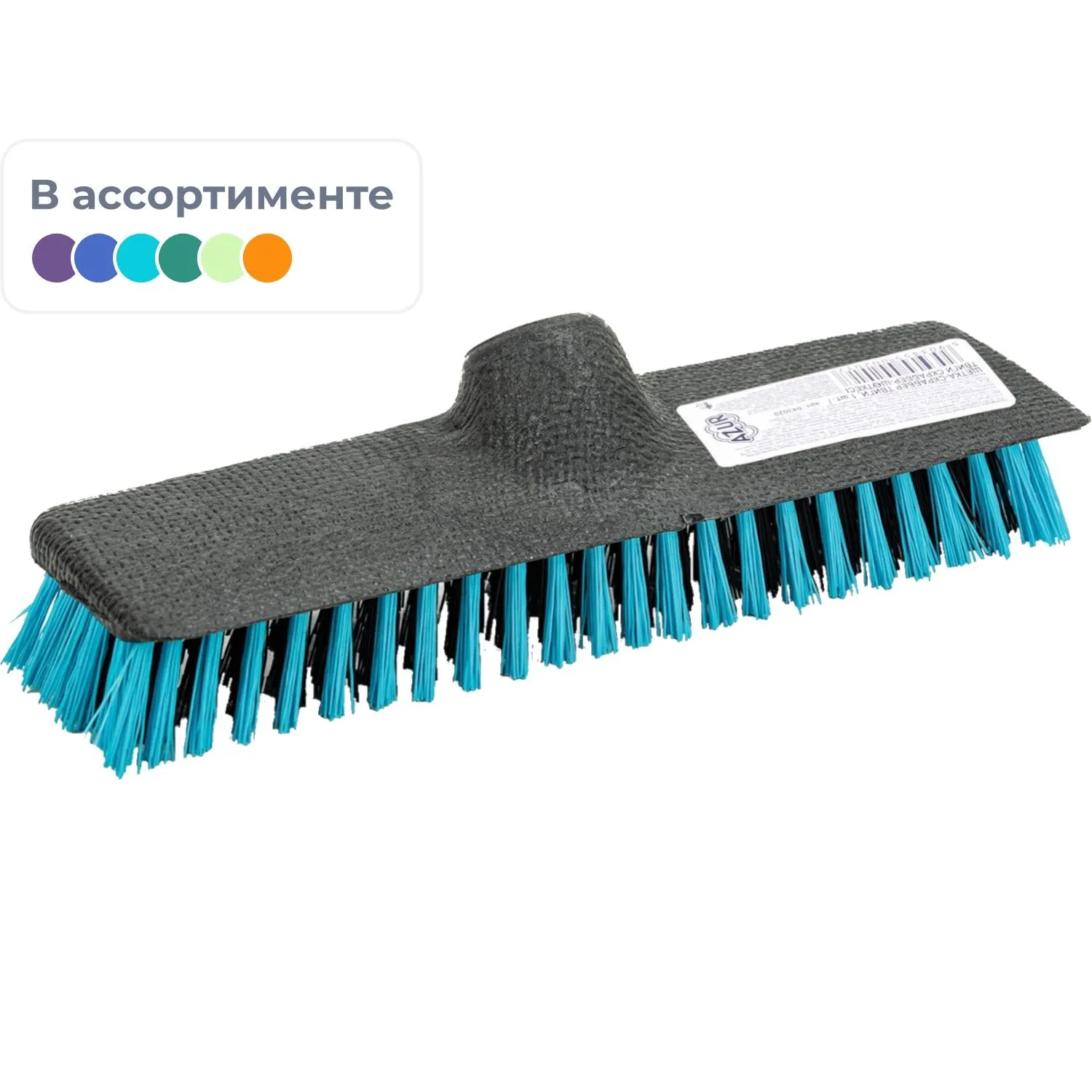 Щётка шробер для пола 24 см жёсткая щетина без рукоятки (43020)