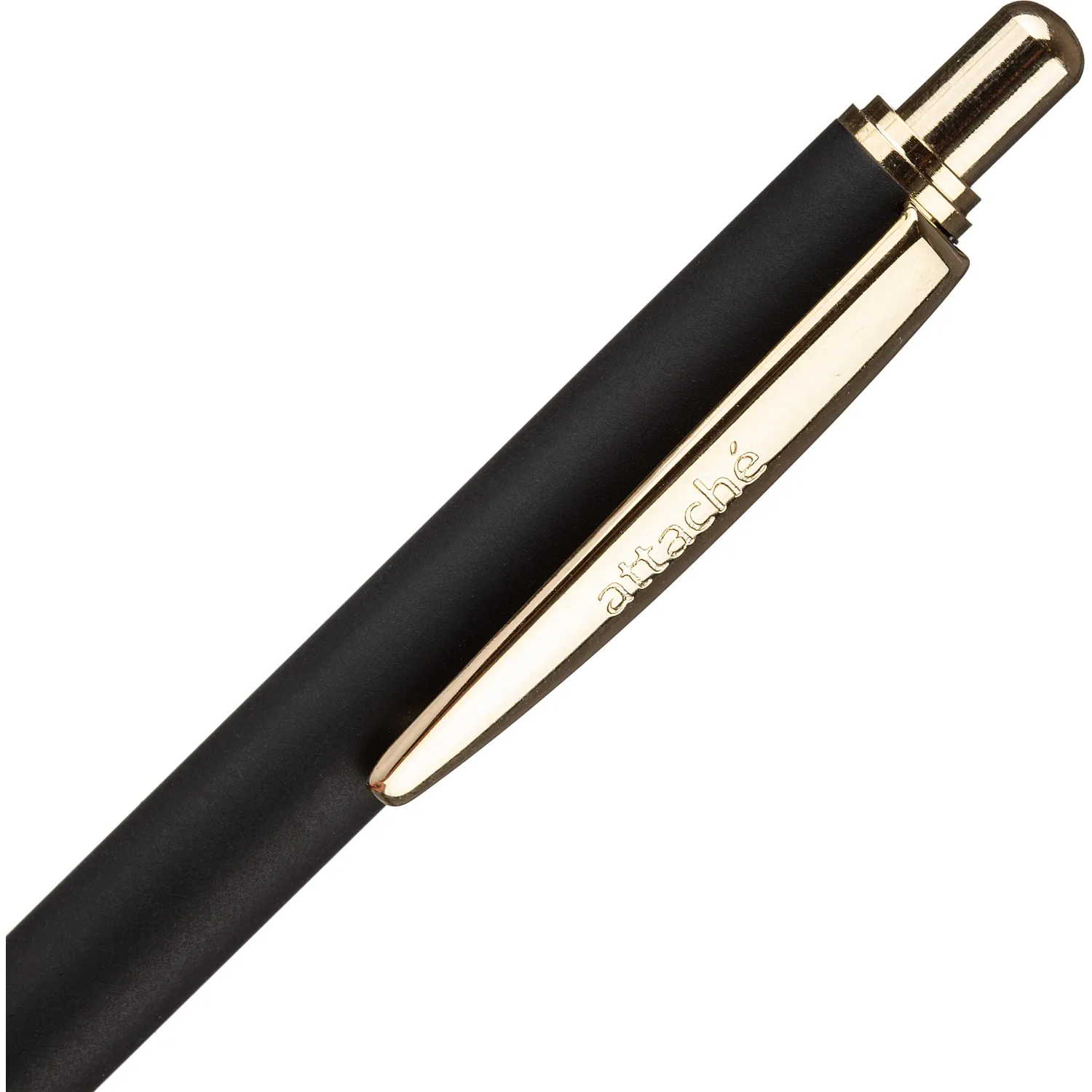 Шариковая ручка Attache G08BL автоматическая, золотой декор, синий стержень - Image 4
