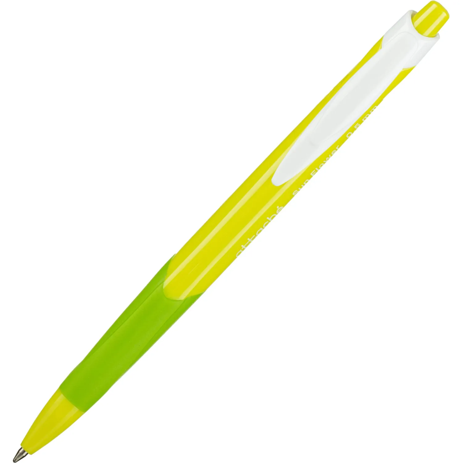 Автоматическая ручка Attache Sun Flower зелёная 0.7 мм (масляные чернила) - Image 2