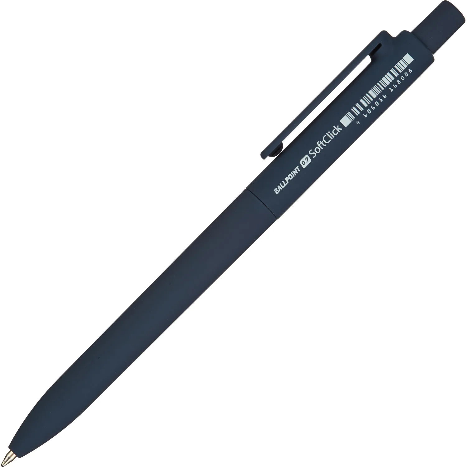 авторучки SoftClick Original классические с клипом, синий стержень Premec 0.7 мм, автомат - Image 5