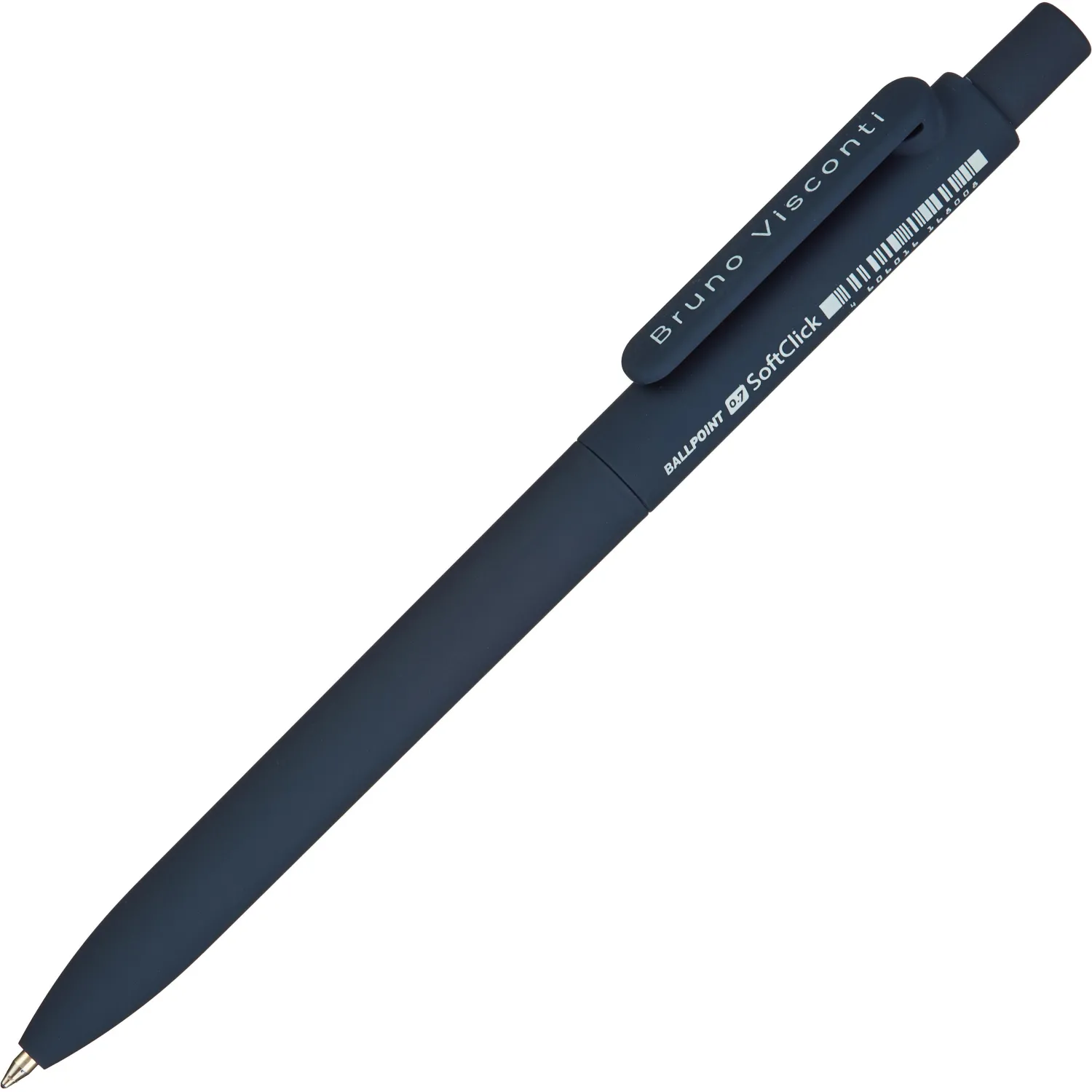 авторучки SoftClick Original классические с клипом, синий стержень Premec 0.7 мм, автомат - Image 6