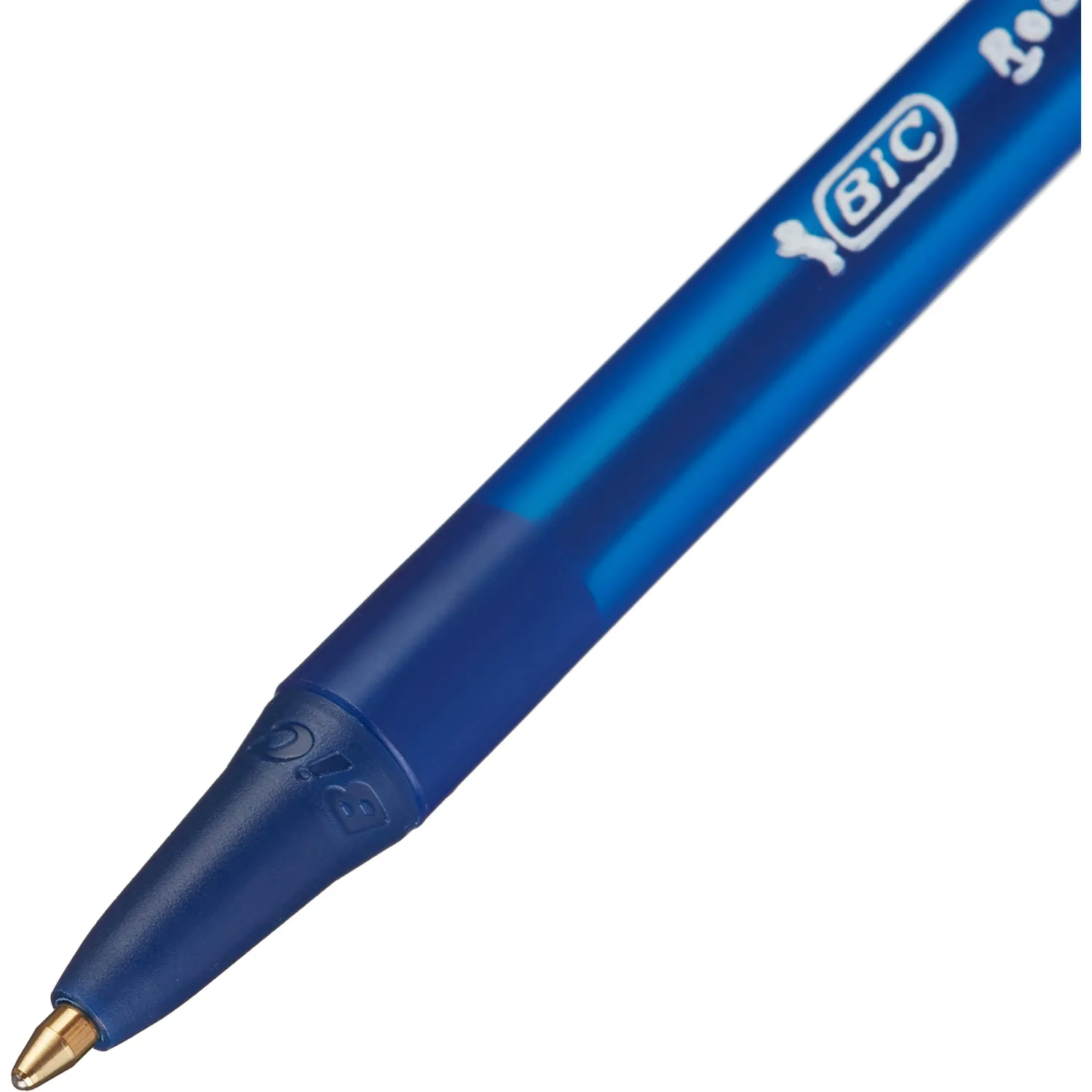 автоматическая шариковая ручка Bic Round Stic Clic 1 мм мягкая подача, выдвижной механизм - Image 3