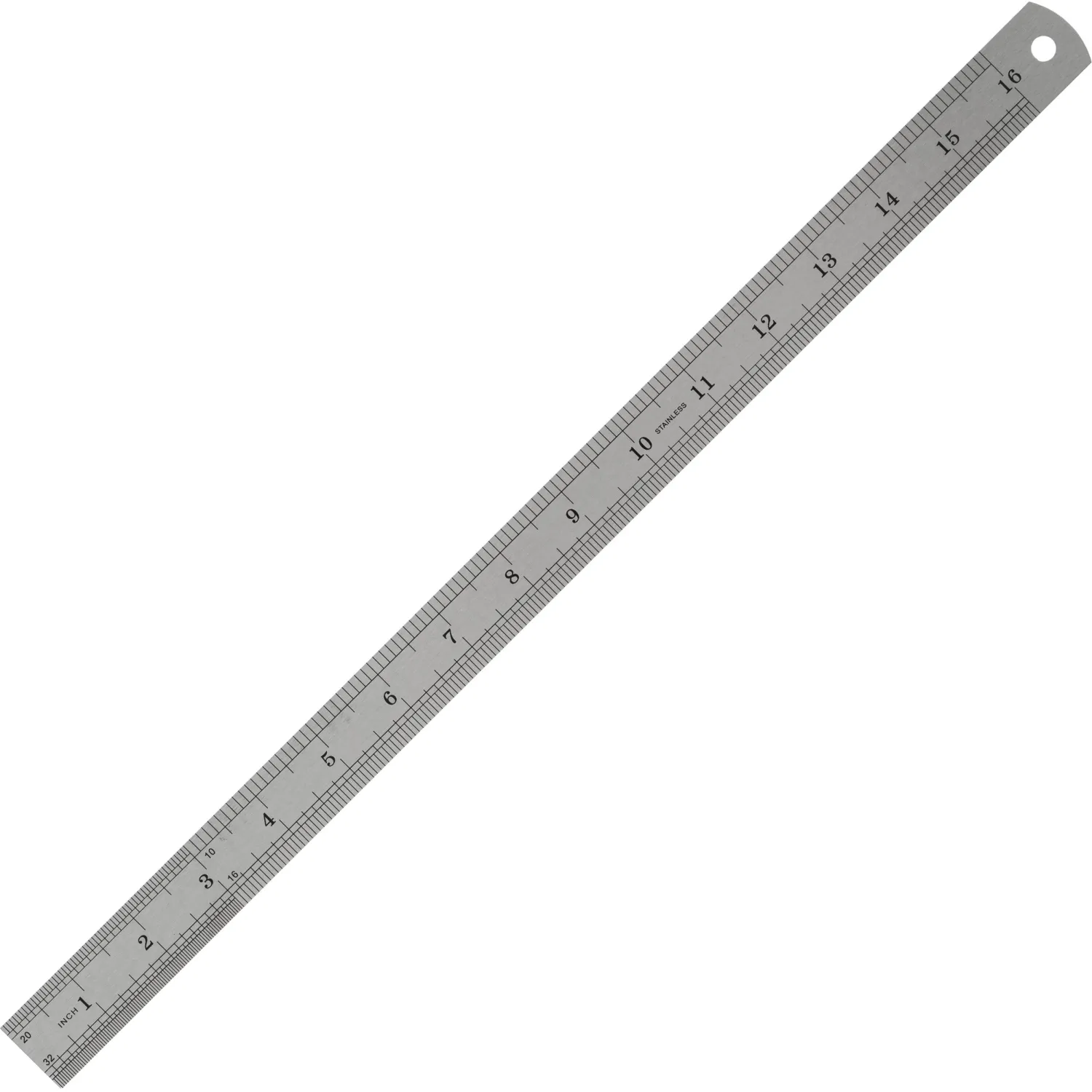 Линейка Attache 40 см металлическая серебристая две шкалы - Image 2