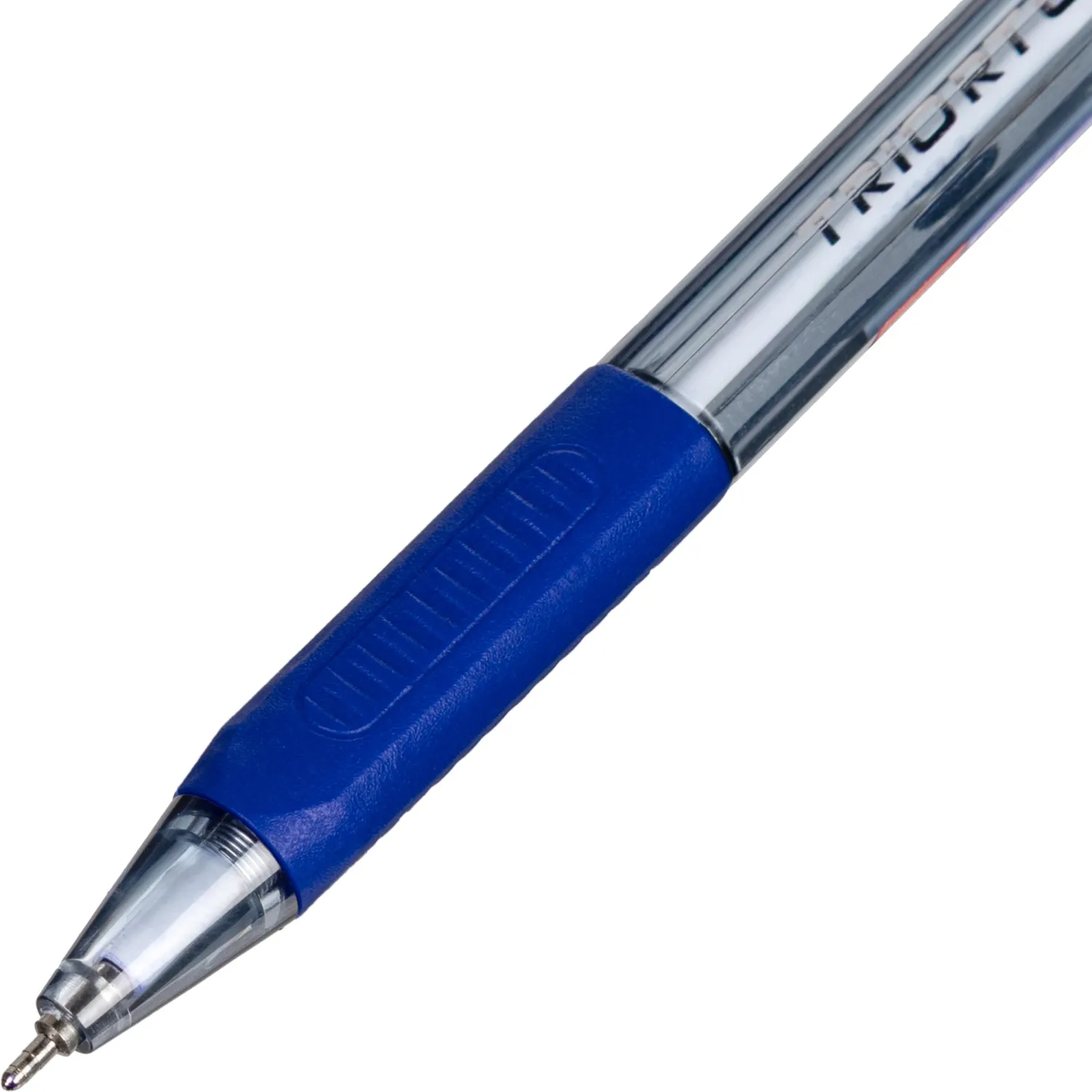 Ручка автоматическая Unomax Glide Trio RT GP Steel синяя 0.7/0.5мм Visco Fluid Ink Santoprin - Image 3