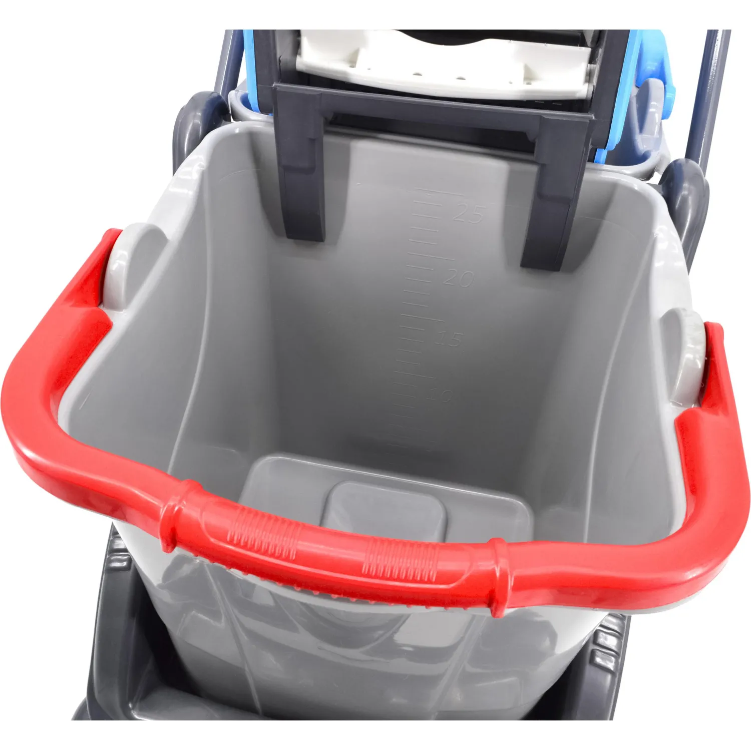 Тележка уборочная двухведёрная 2x25 л с отжимом (CK750-Grey) - Image 4