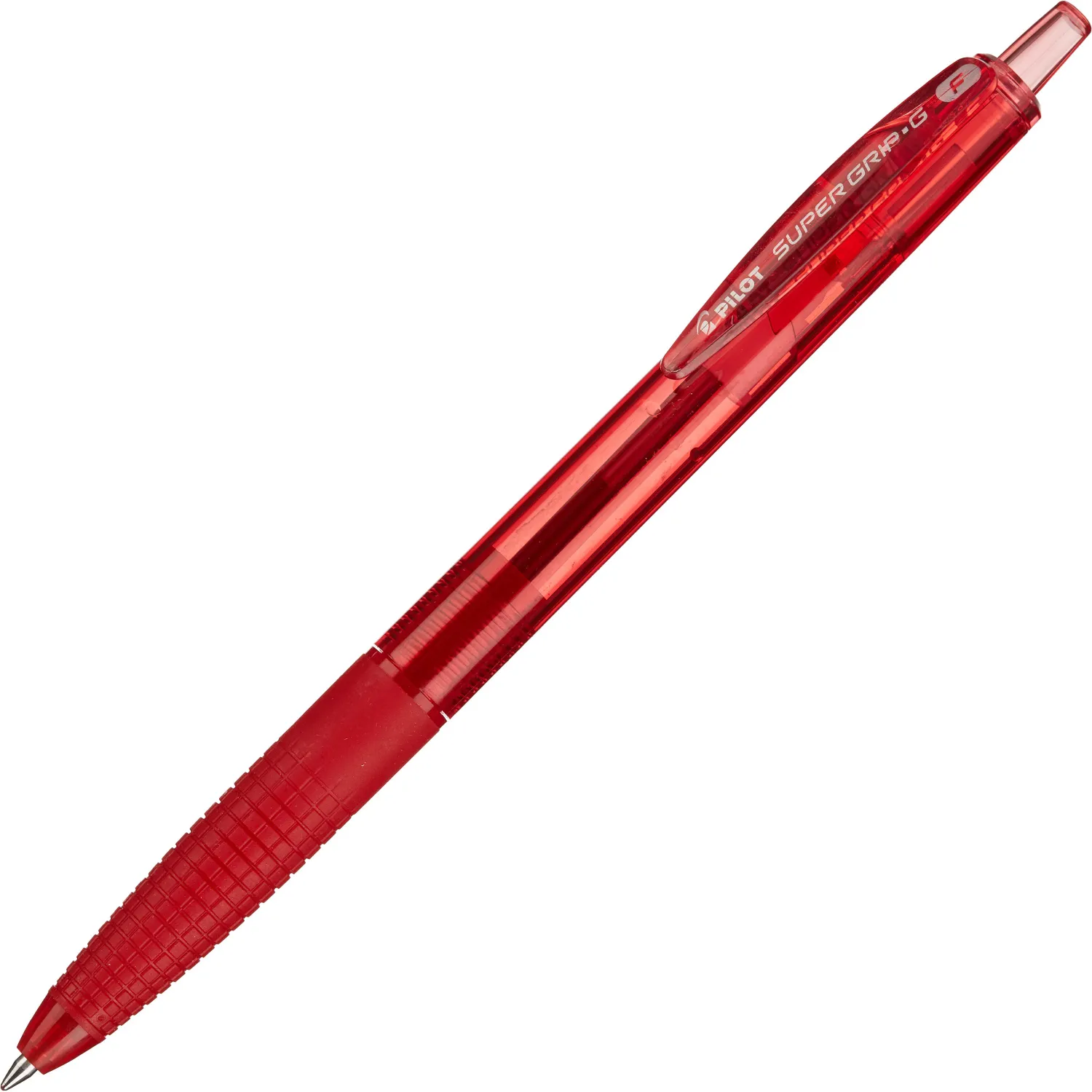 Ручка шариковая BPGG-8R Super Grip G 0.7 мм (упор резина, прозрачный корпус, автомат) - Image 3