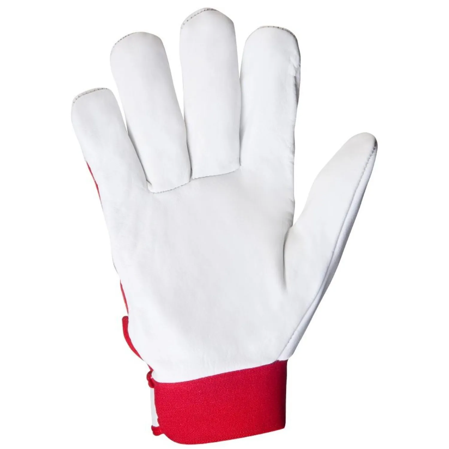 Перчатки рабочие защитные Jeta Safety Mechanic кожаные красные/белые (размер 9 (L), JLE301) - Image 2