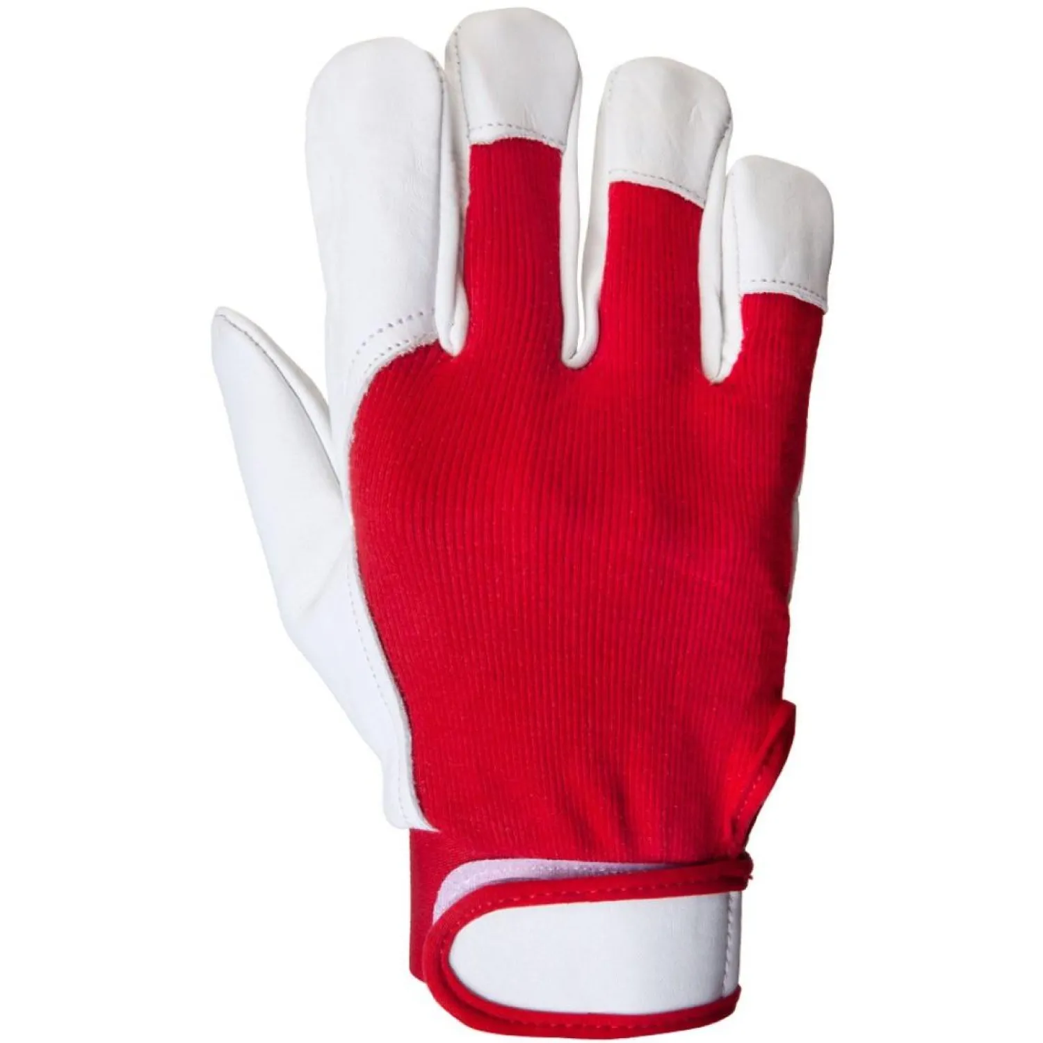 Перчатки рабочие защитные Jeta Safety Mechanic кожаные красные/белые (размер 9 (L), JLE301) - Image 3