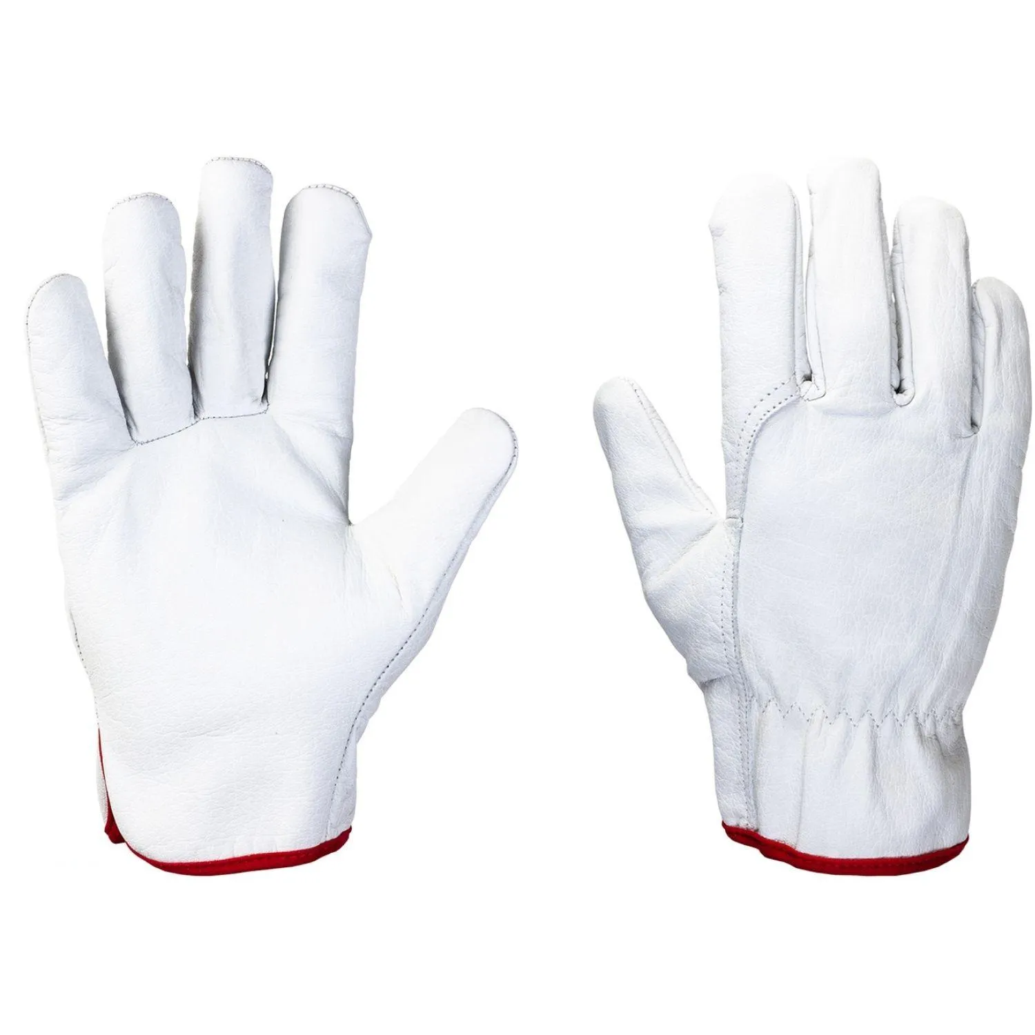Перчатки рабочие защитные Jeta Safety Smithcraft кожаные белые (размер 9 (L), JLE421) - Image 4