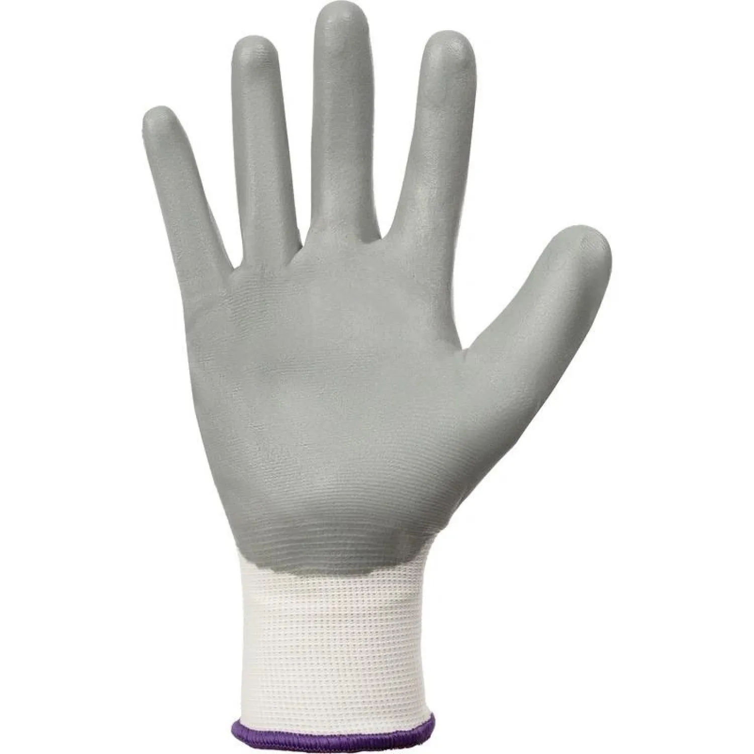 Перчатки рабочие защитные Lakeland SpiderGrip 7-2201 полиэфирные с нитриловым покрытием бело-серые (13 класс, размер L, 5 пар в упаковке, 2201) - Image 2