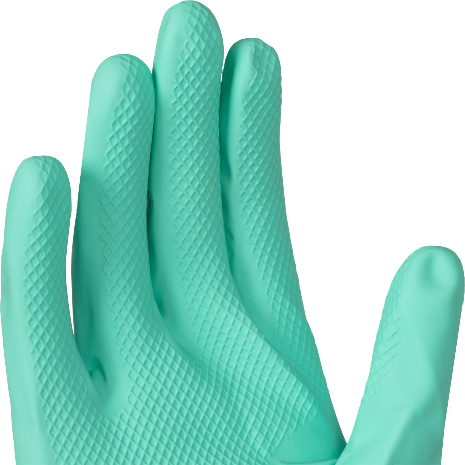 Перчатки нитриловые Vileda Professional Universal с хлопковым напылением зелёные (размер 8.5-9, L, 174383) - Image 6