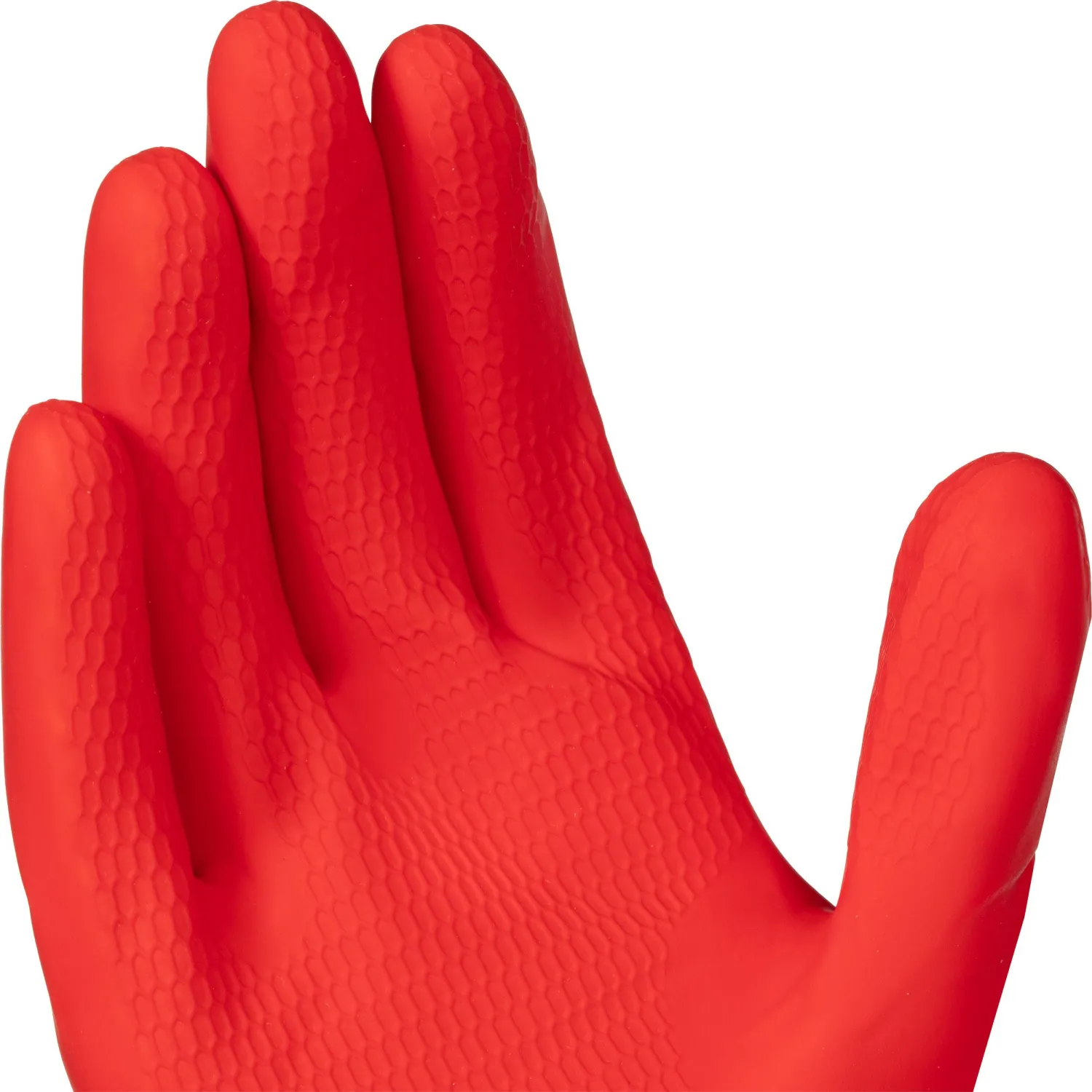 Перчатки латексные Vileda Professional MultiPurpose с хлопковым напылением красные (размер 8.5-9, L, 174345) - Image 2