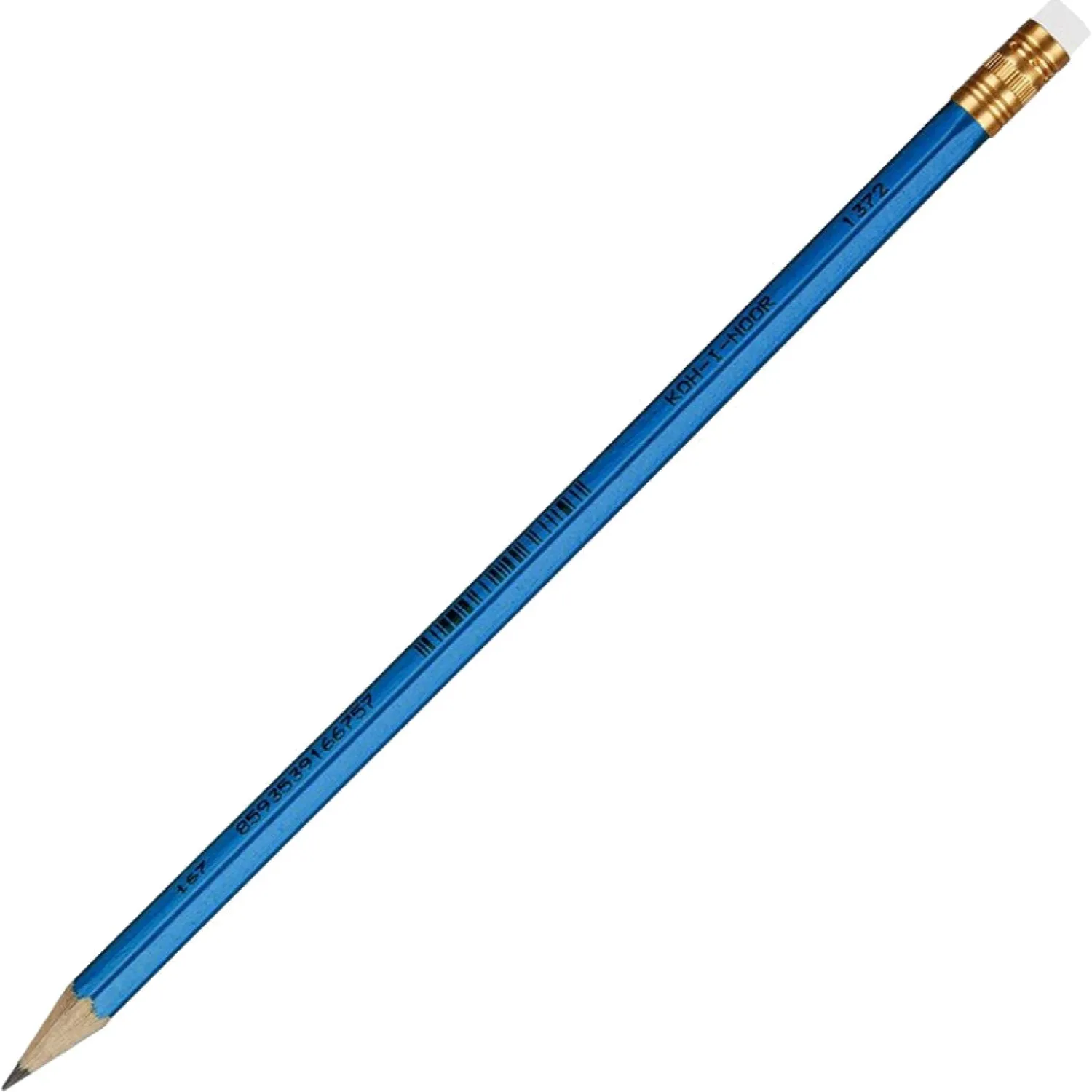 Карандаш чернографитный НВ с ластиком Koh-i-Noor Oriental 1372 заточённый шестигранный - Image 2