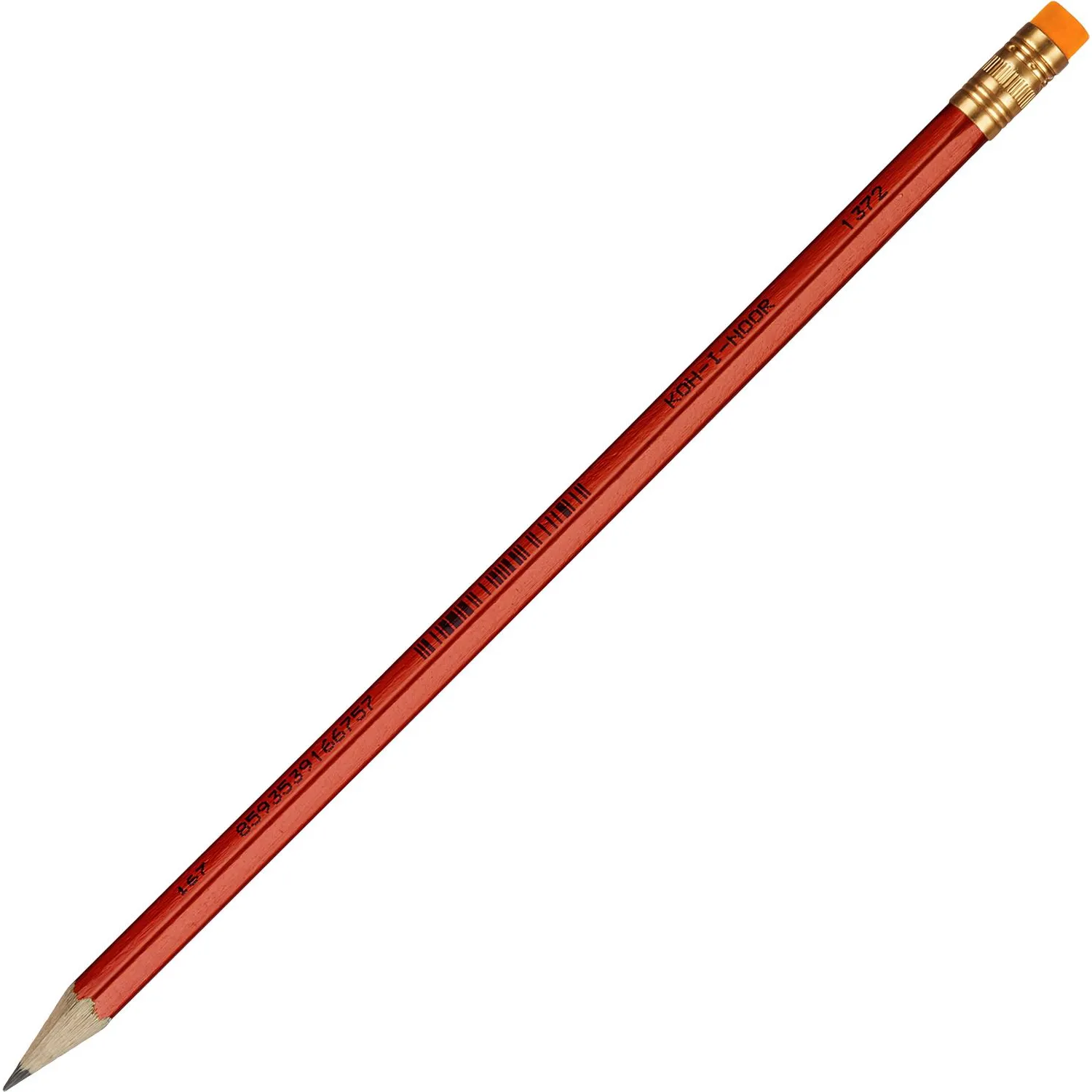 Карандаш чернографитный НВ с ластиком Koh-i-Noor Oriental 1372 заточённый шестигранный - Image 6