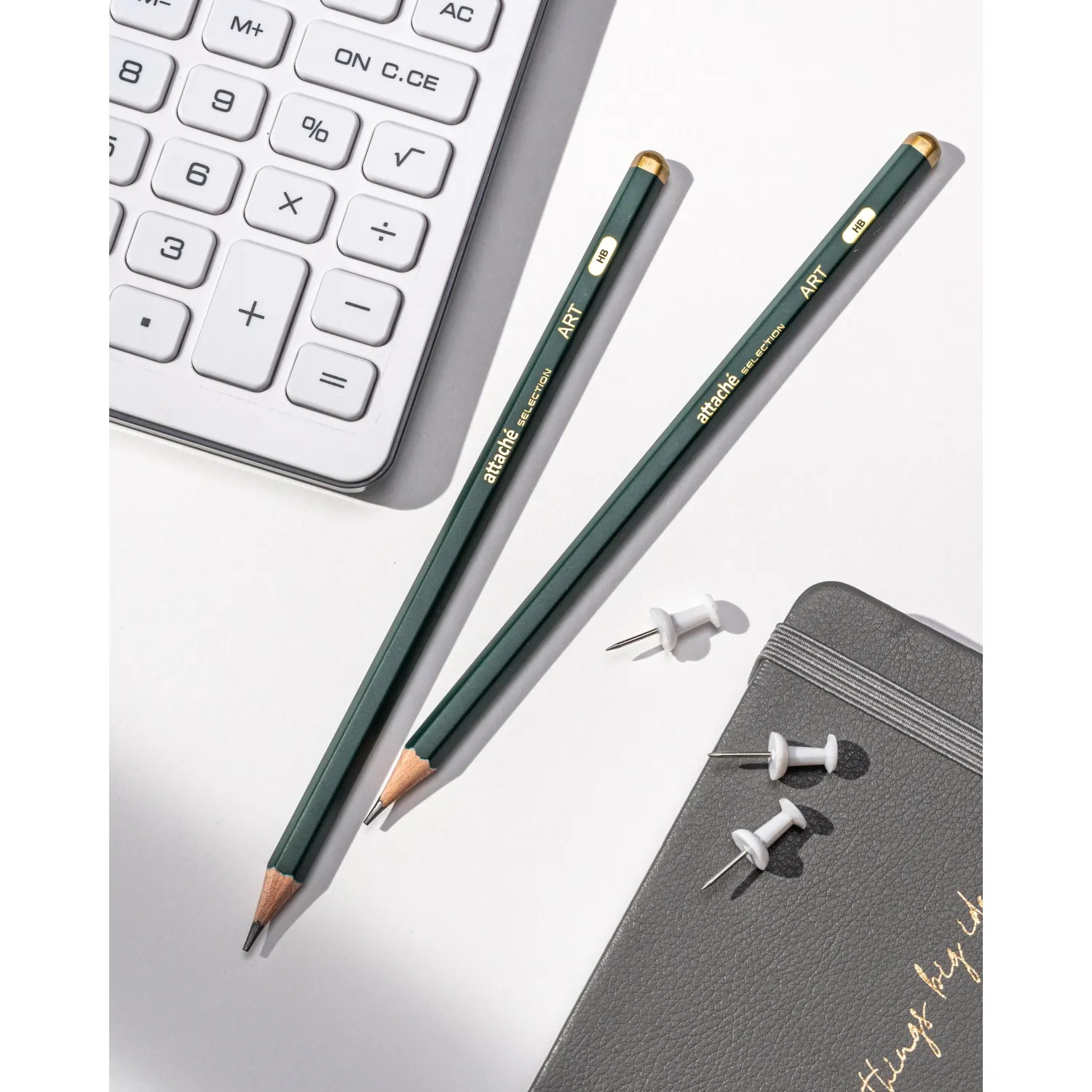 Карандаш чернографитный HB Attache Art заточённый шестигранный - Image 4