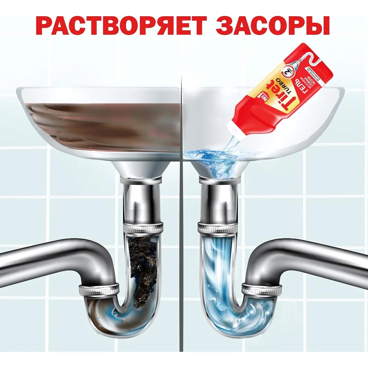 Средство для прочистки труб гель 1 л - Image 6
