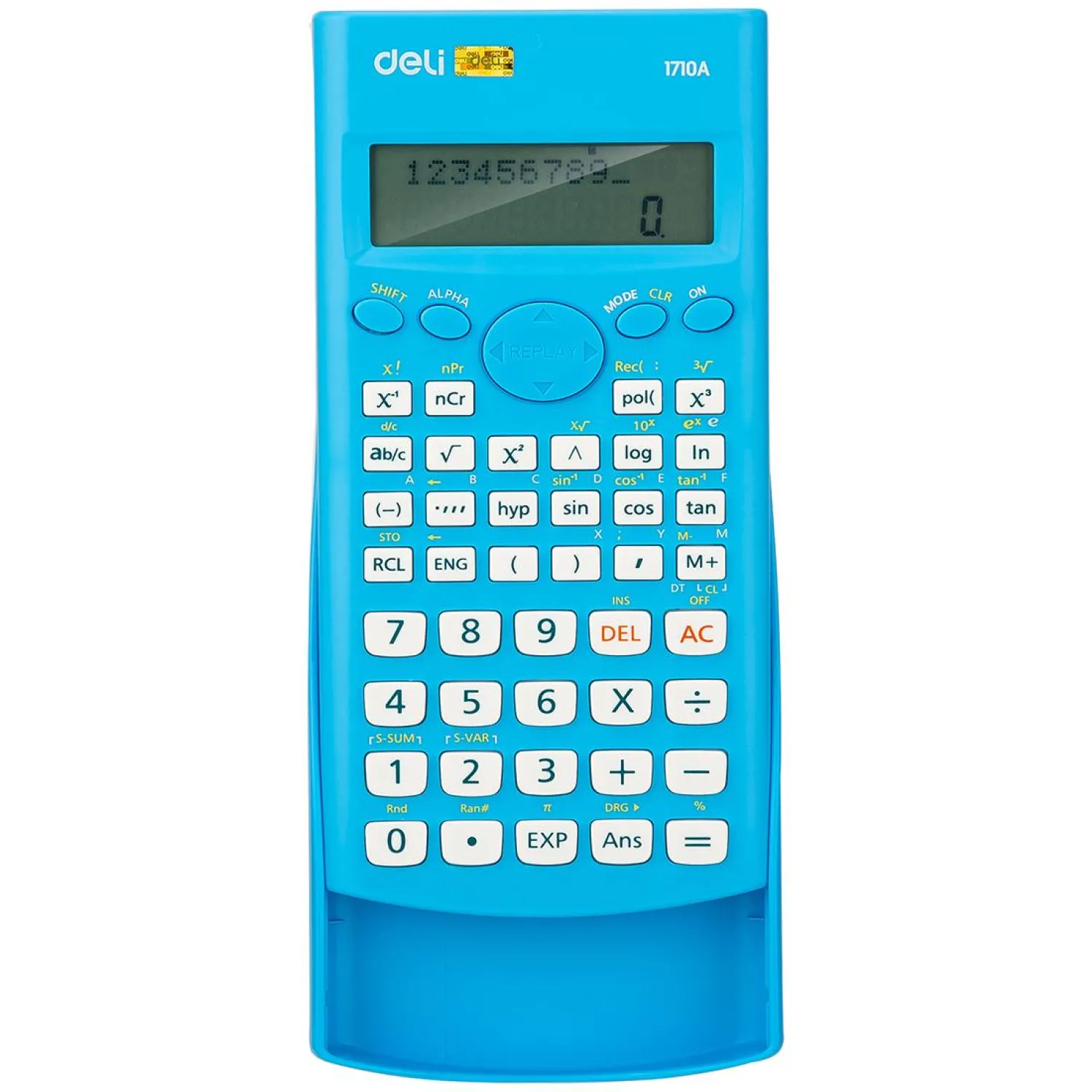 Калькулятор научный Deli E1710A 10+2-разрядный 240 функций 162x84x19 мм (синий, подходит для ЕГЭ) - Image 2