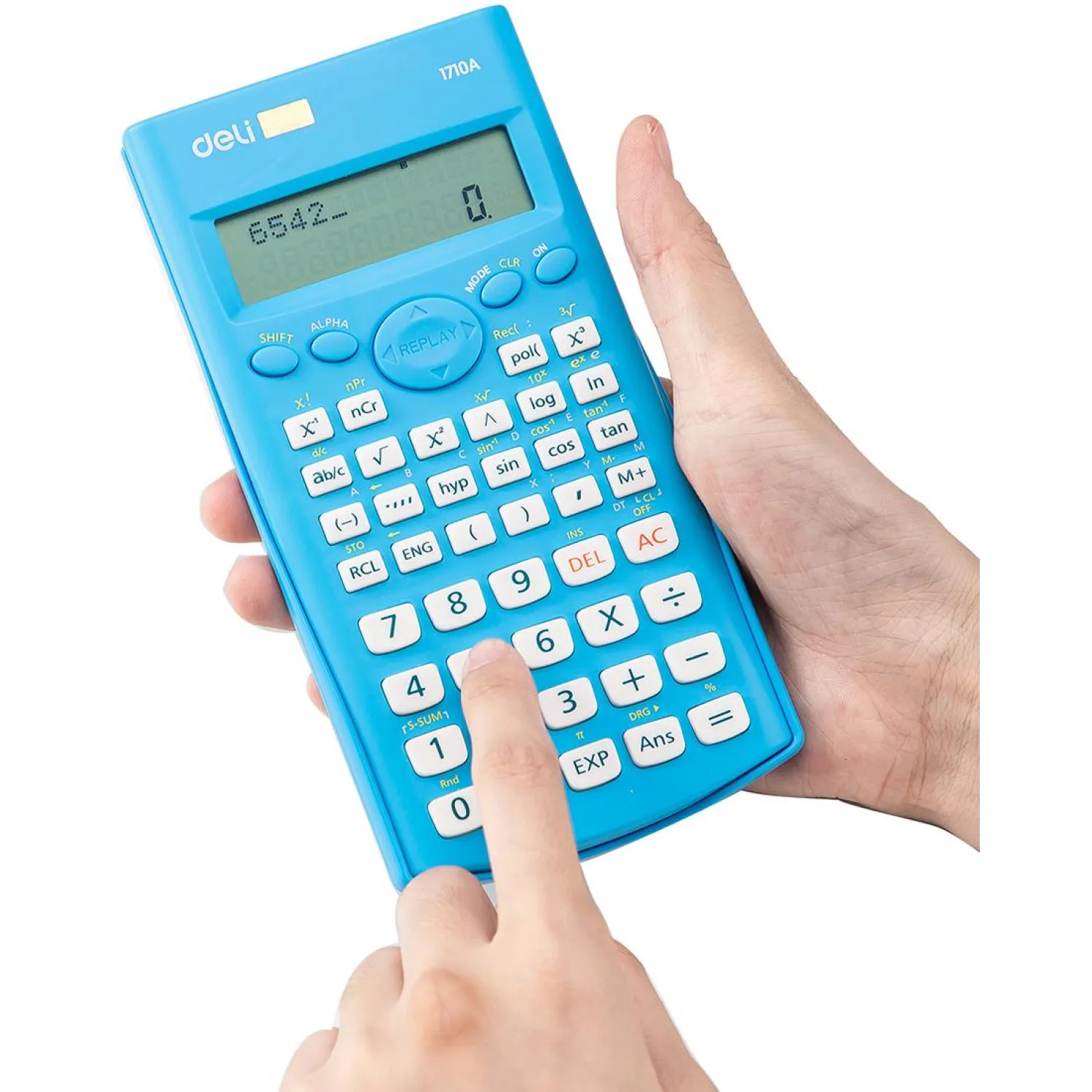 Калькулятор научный Deli E1710A 10+2-разрядный 240 функций 162x84x19 мм (синий, подходит для ЕГЭ) - Image 9