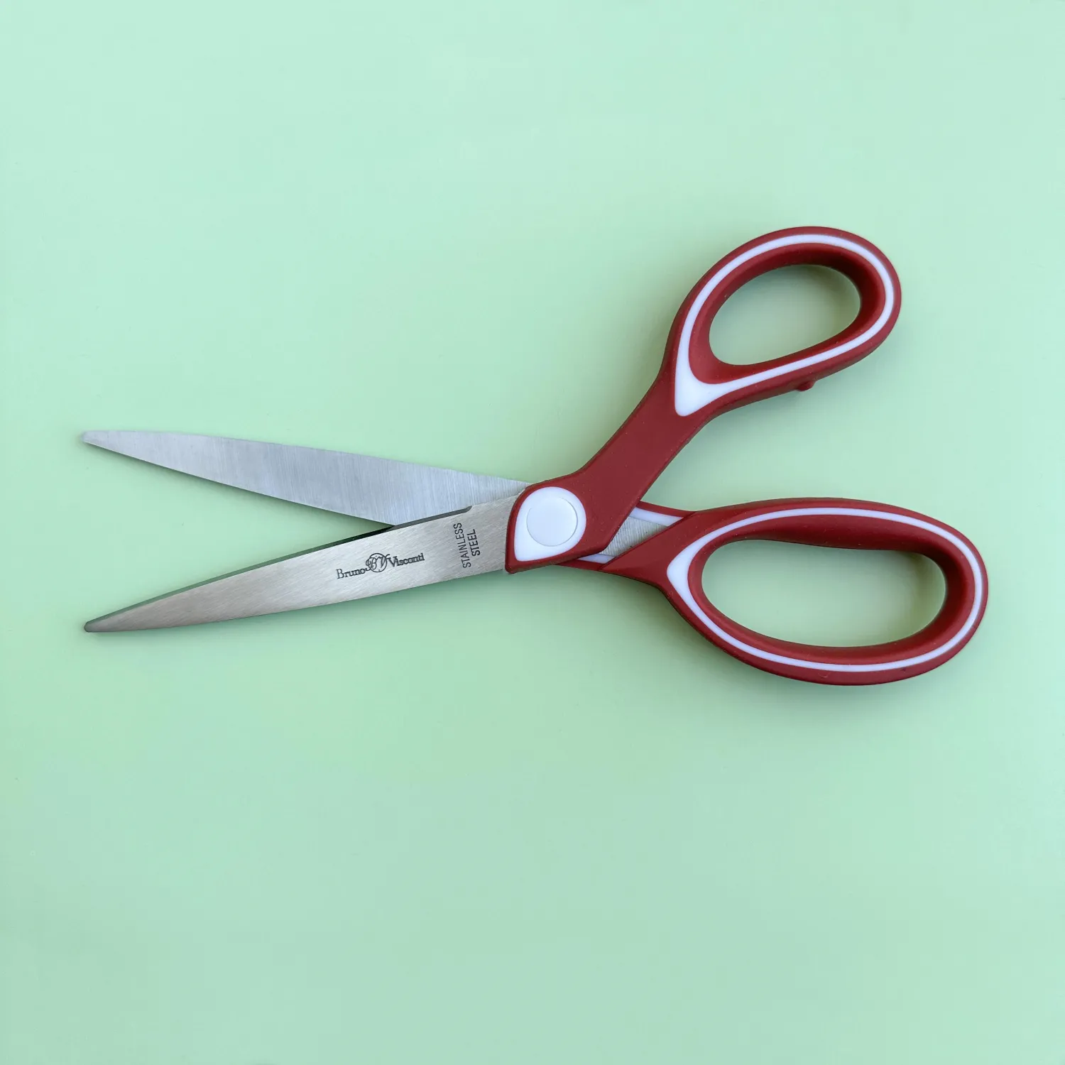 Ножницы Bruno Visconti Ladycut 205 мм эргономические пластиковые с резиновыми вставками ручки - Image 12