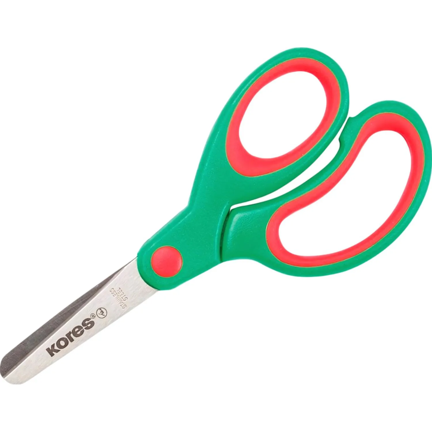 Ножницы детские Kores Softgrip 130 мм эргономические пластиковые ручки - Image 4