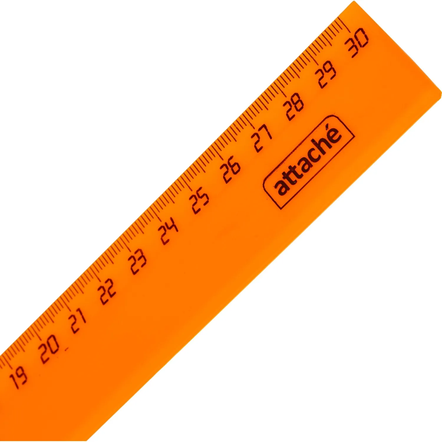 Линейка Attache Economy 30 см пластиковая желтая (2 штуки в упаковке) - Image 2