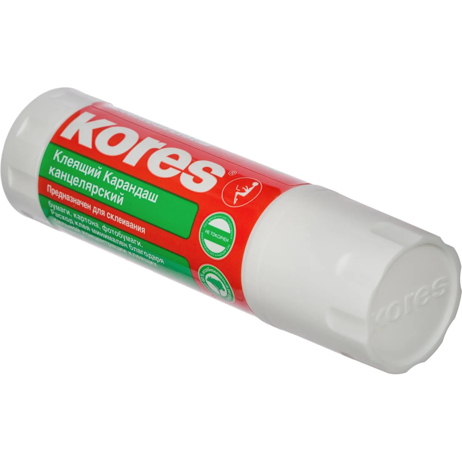 Клей-карандаш 40 г бесцветный Kores (нетоксичный, для бумаги, картона, ткани, без запаха)  ⇒ **Клей-карандаш 40 г бесцветный Kores (для бумаги, ткани, детей, без запаха)** - Image 4