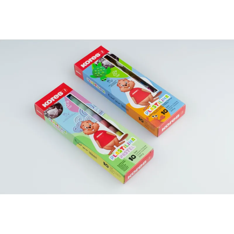 Пластилин классический Kores Plastilina 10 цветов 200 грамм - Image 7
