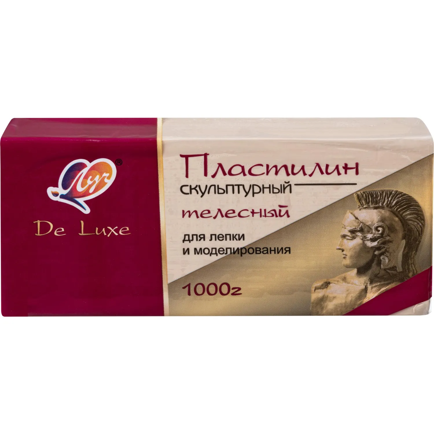 Пластилин скульптурный твёрдый Луч De Luxe телесный 1000 грамм - Image 2
