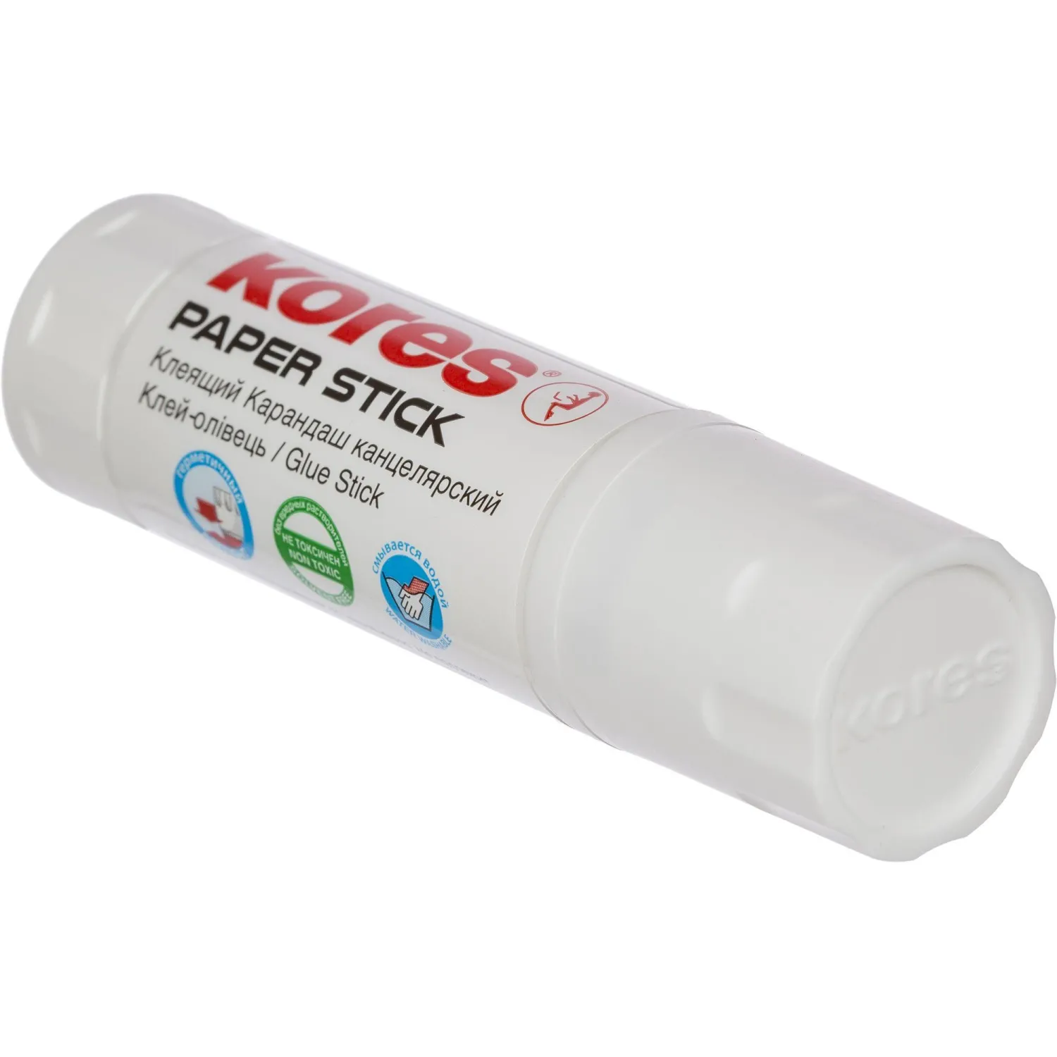 клей-карандаш Paper Stick Kores 15 г бесцветный, без кислоты, для бумаги и картона - Image 4