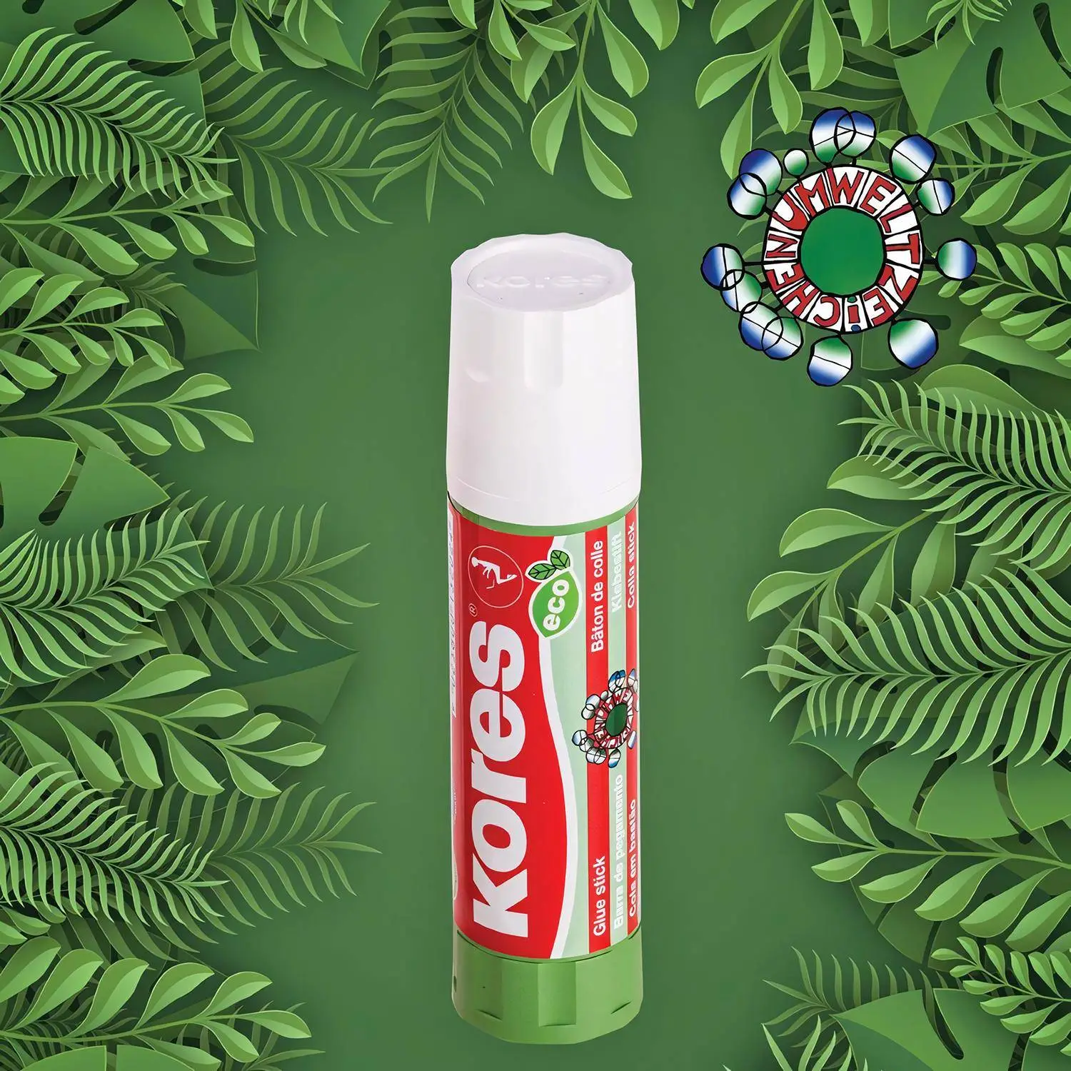 клей-карандаш Kores Glue-Eco экологичный для бумаги и картона - Image 10