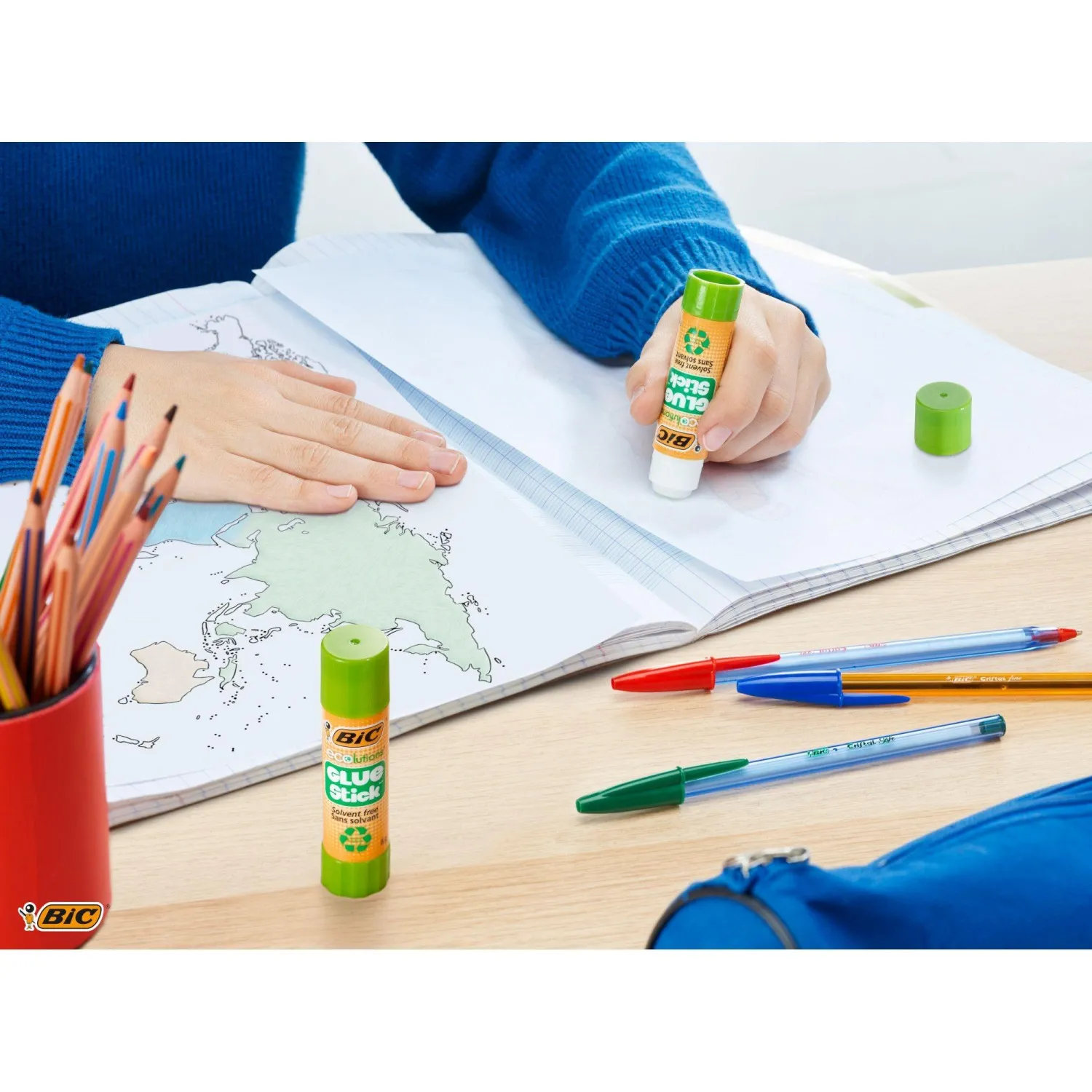 экологичный клей-карандаш BIC ECOlutions смываемый для бумаги и творчества - Image 5