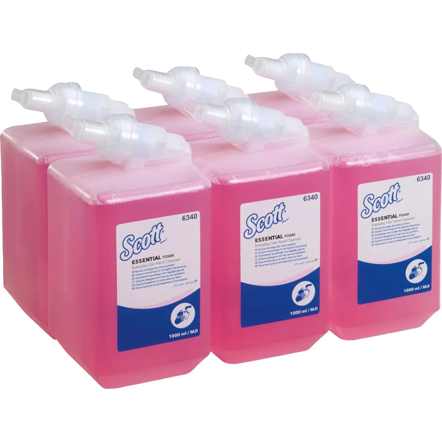 Картридж с жидким мылом для рук Scott Everyday Use 6340 1000 мл (6 штук в упаковке)